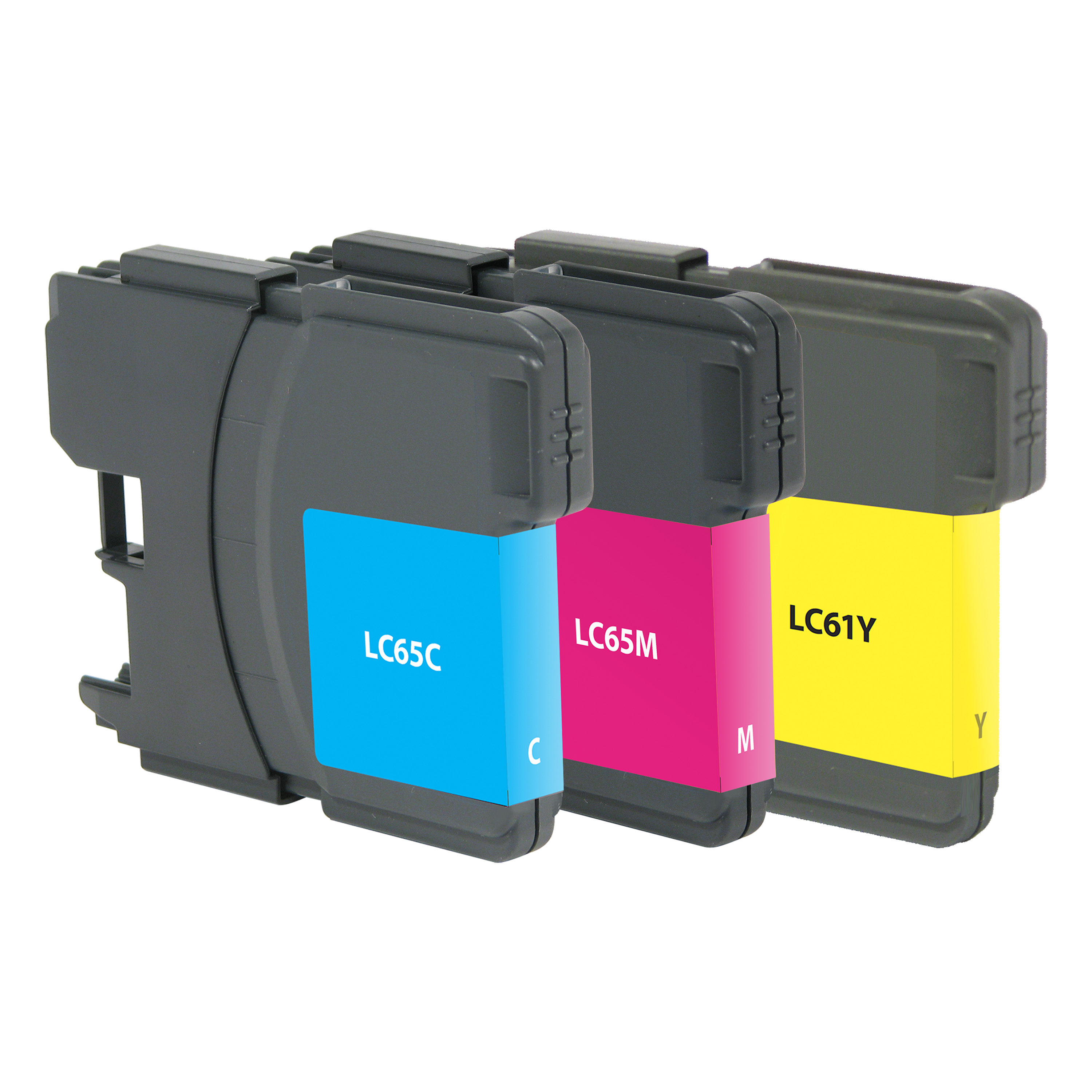 Picture of Cyan, Magenta, Yellow Ink Cartridges for Brother LC61 3-Pack