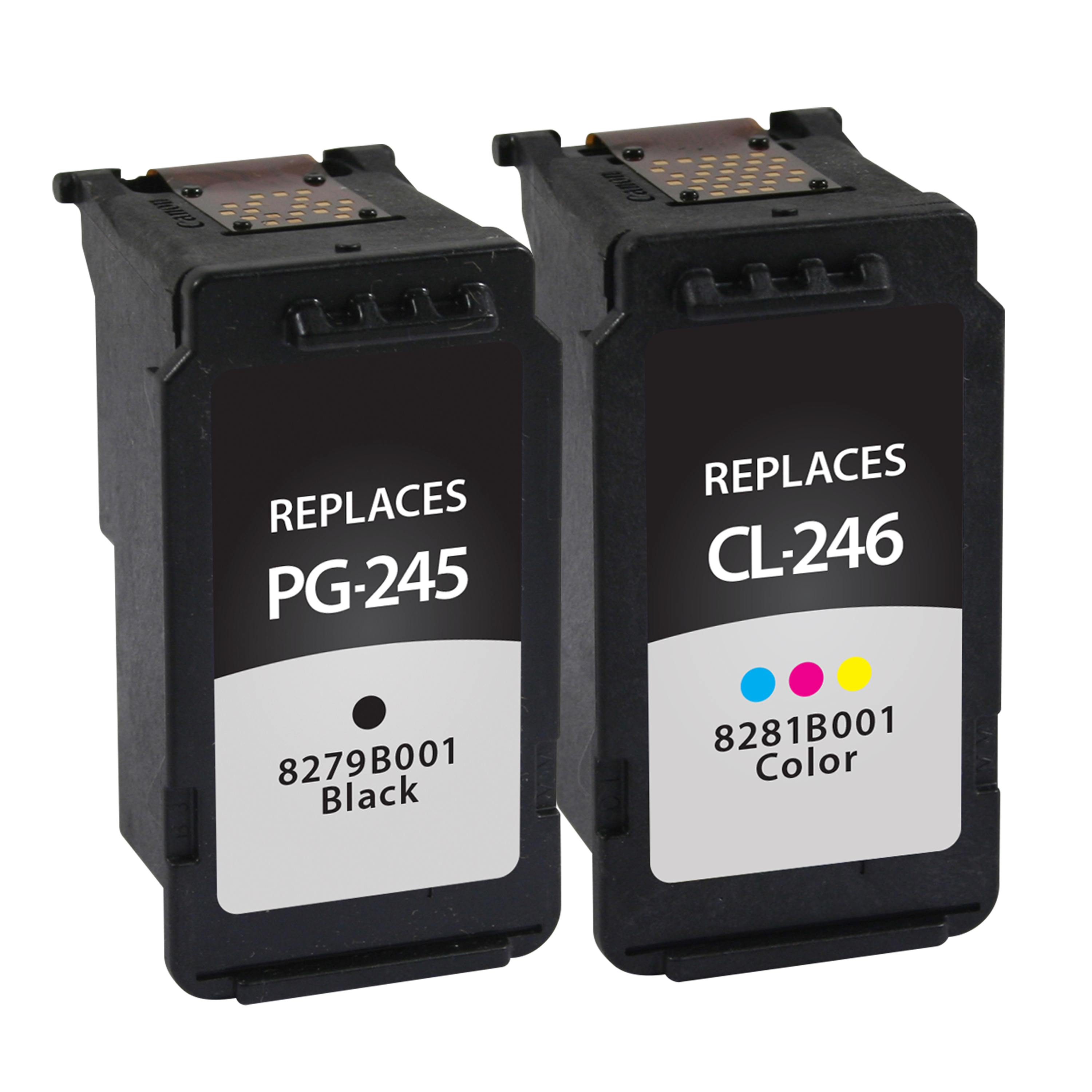 Picture of Black, Color Ink Cartridges for Canon PG-245/CL-246 2-Pack