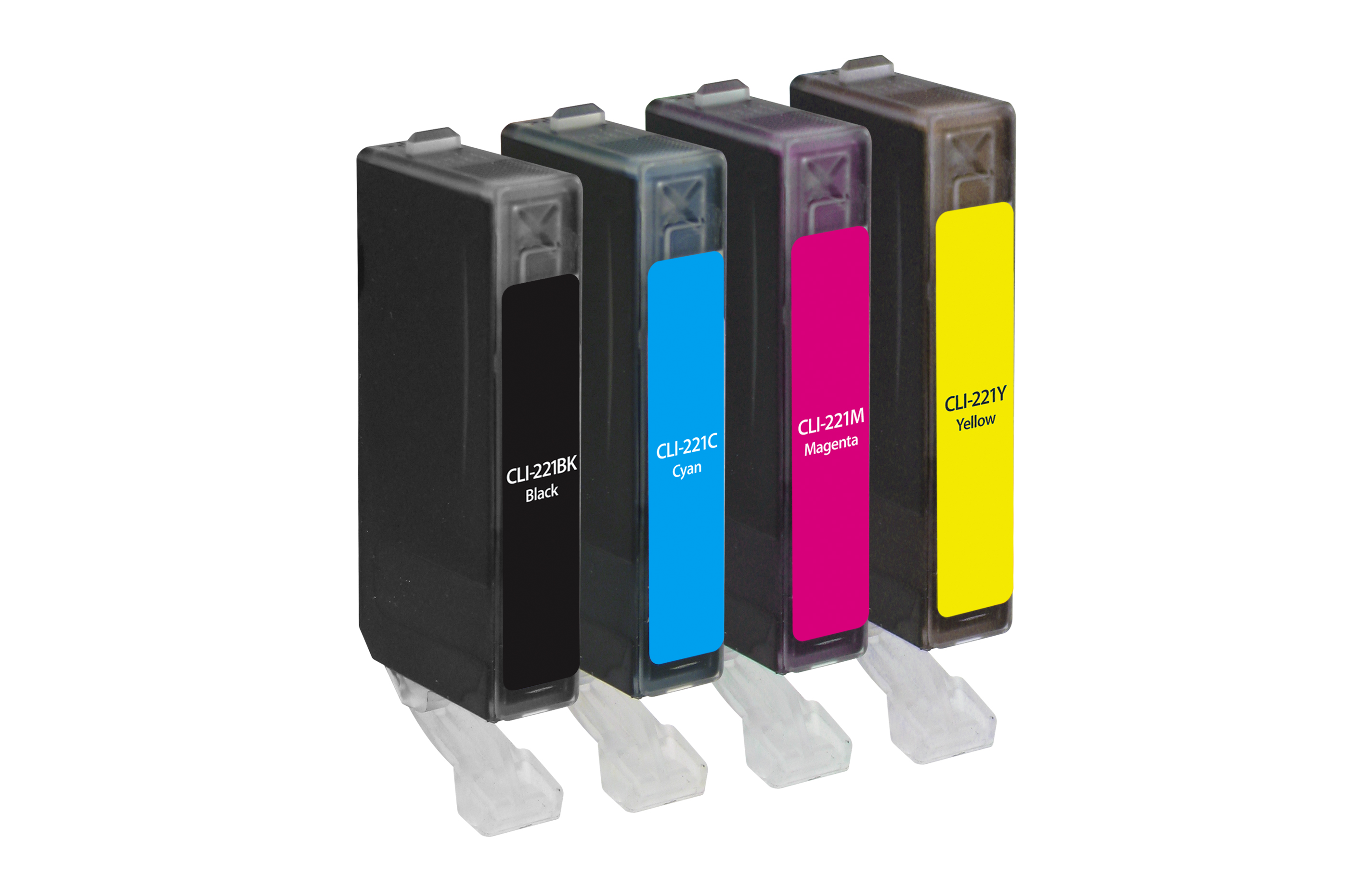 Picture of Black, Cyan, Magenta, Yellow Ink Cartridges for Canon CLI-22