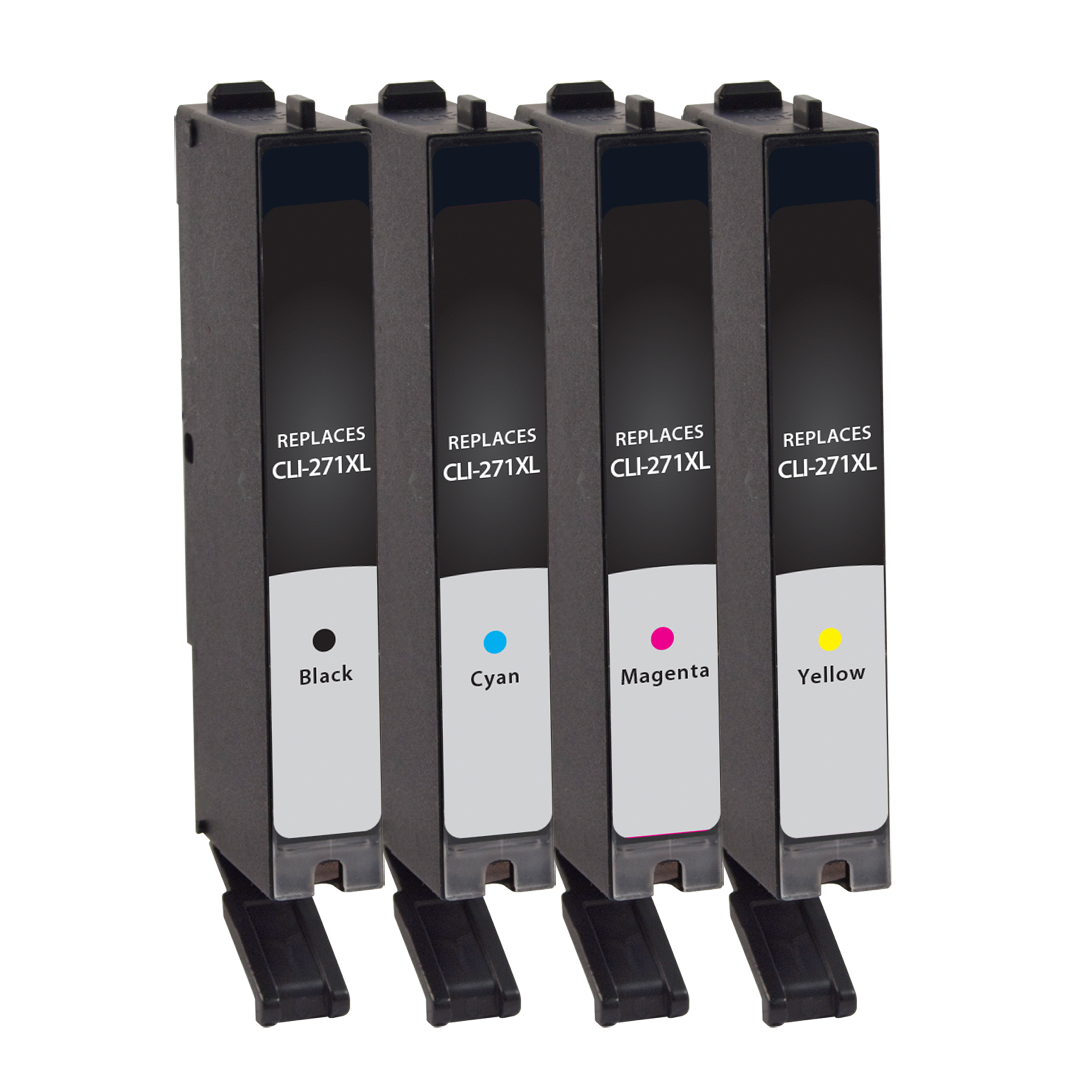 Picture of High Yield Black, Cyan, Magenta, Yellow Ink Cartridges for C