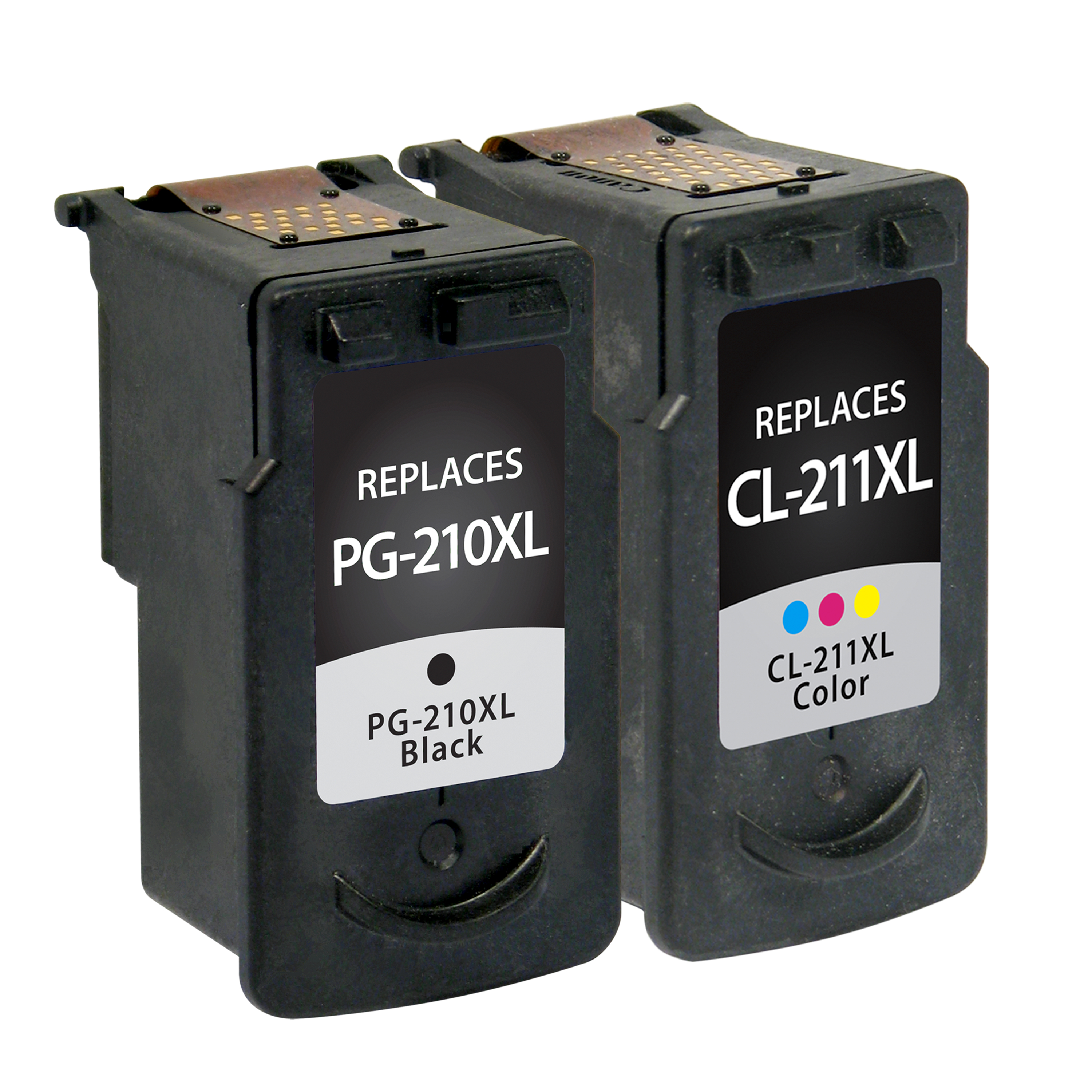 Picture of High Yield Black, Color Ink Cartridges for Canon PG-210XL/CL