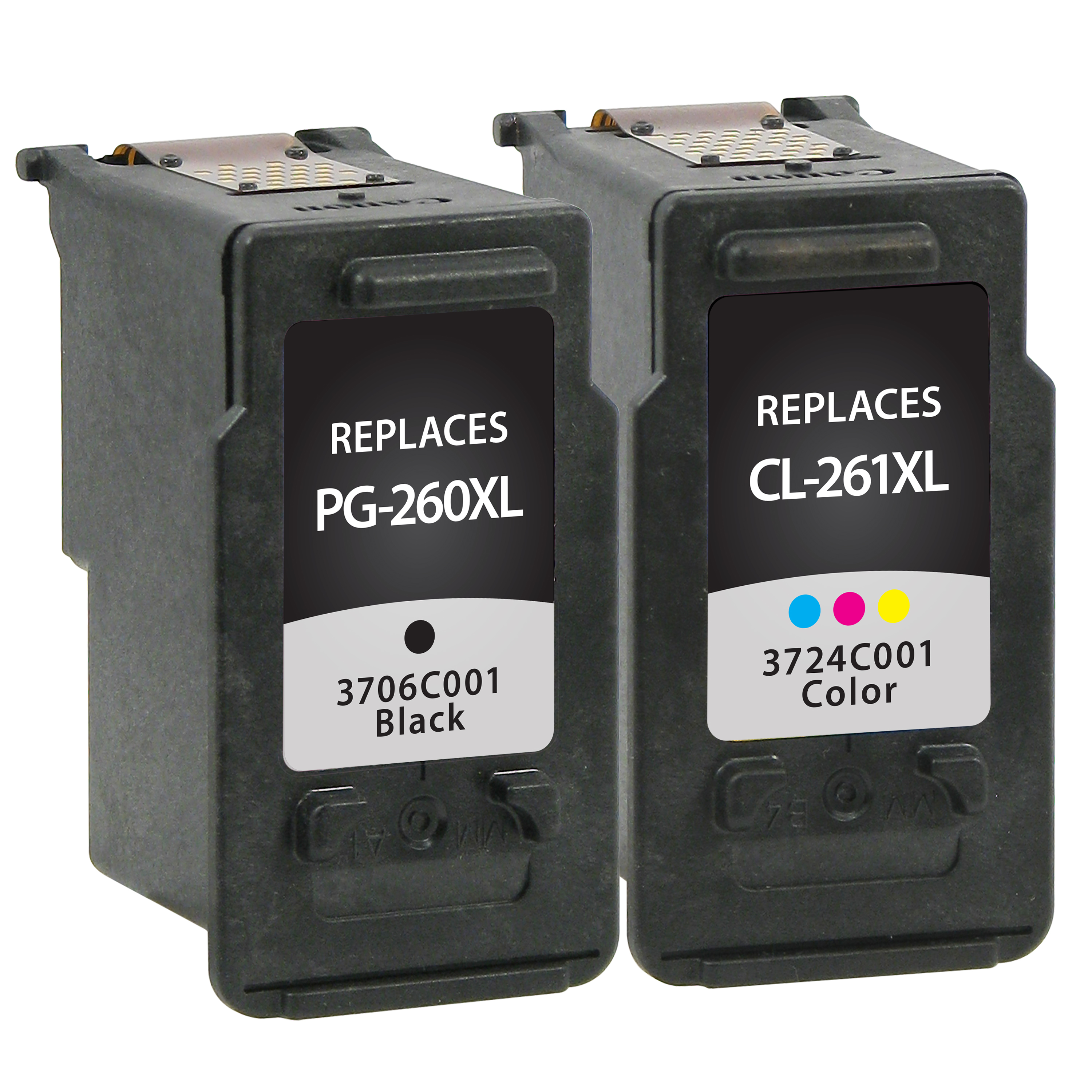 Picture of High Yield Black, Color Ink Cartridges for Canon PG-260XL/CL