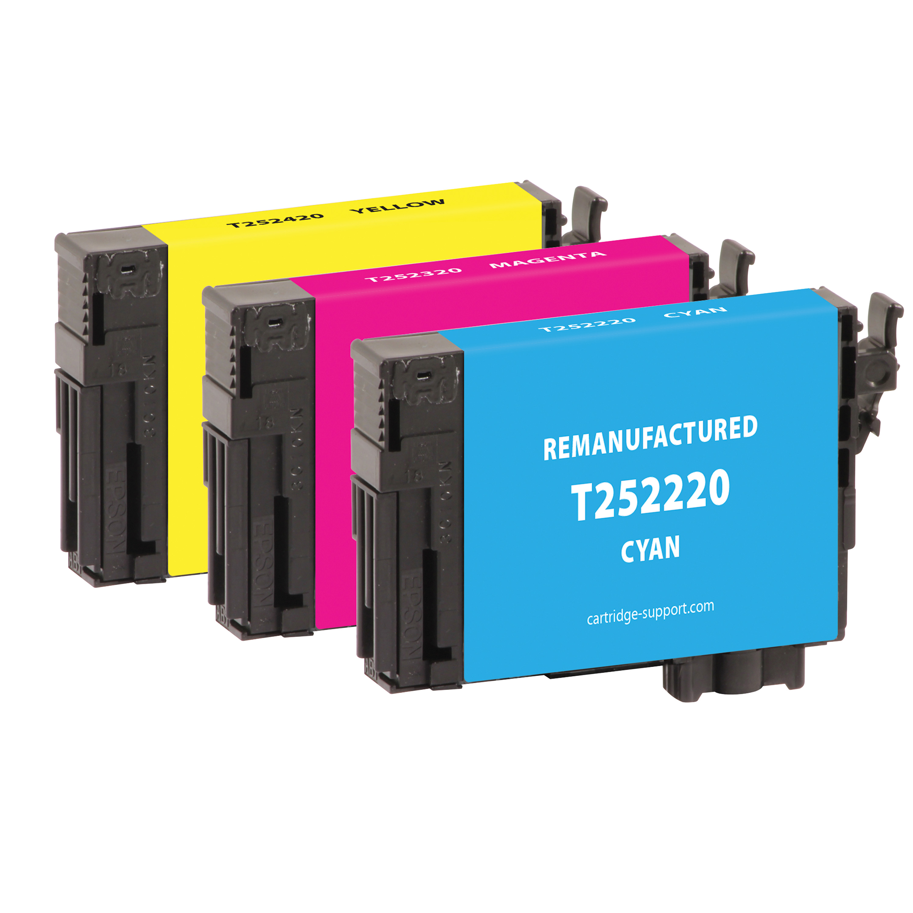 Picture of Cyan, Magenta, Yellow Ink Cartridges for Epson T252 3-Pack