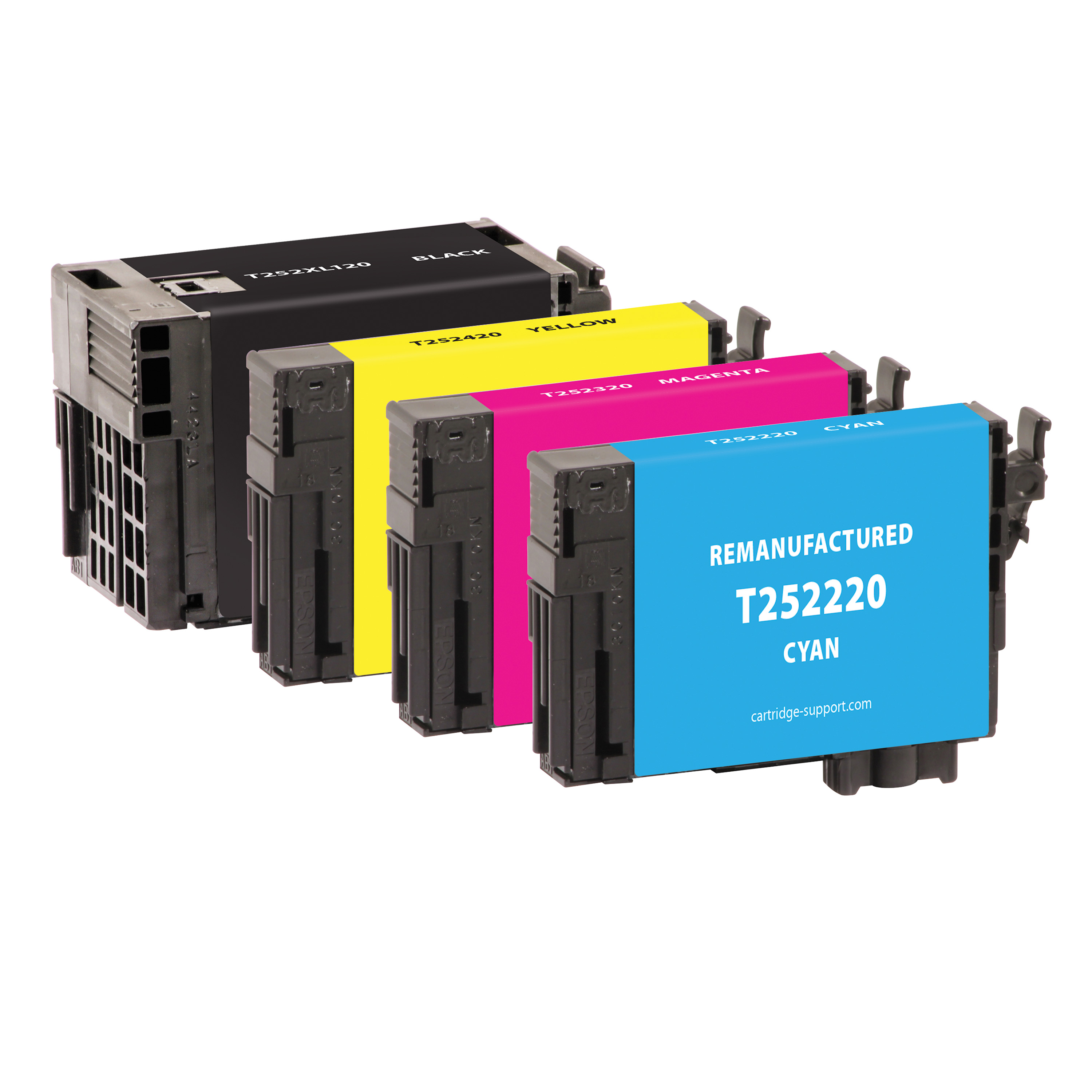 Picture of Black High Yield, Cyan, Magenta, Yellow Ink Cartridges for E