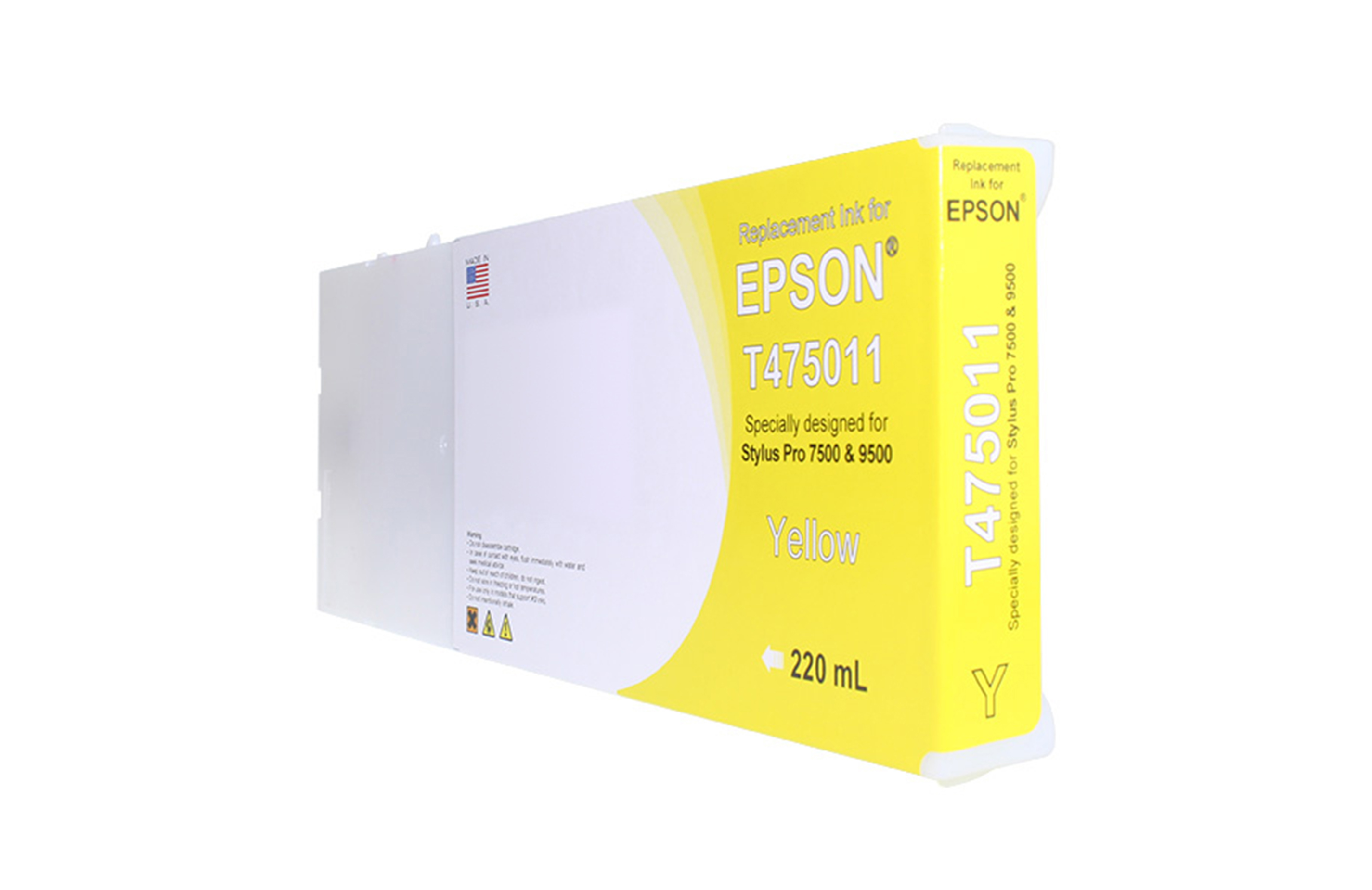 Picture of Yellow Wide Format Ink Cartridge for T475011