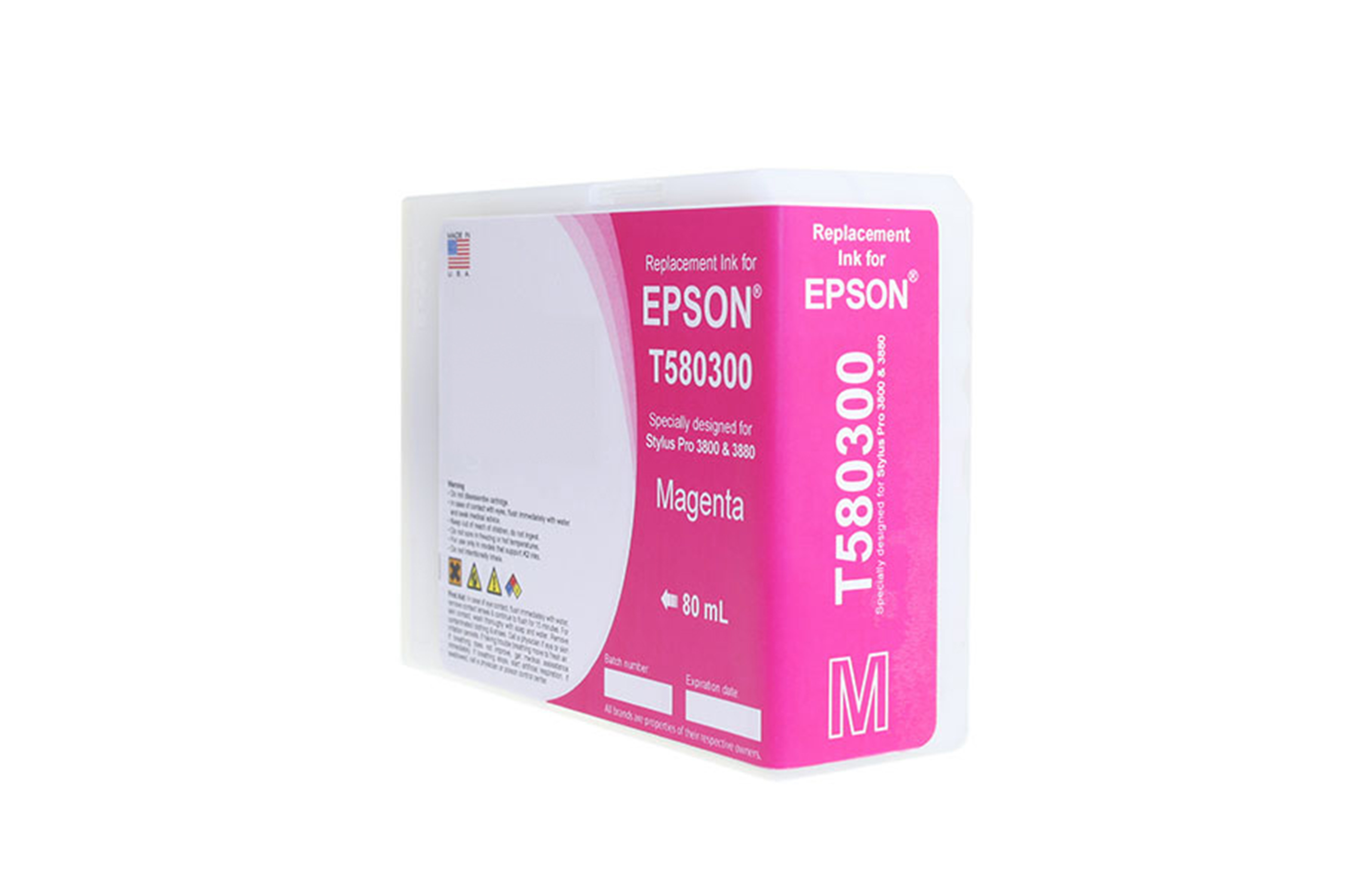 Picture of High Yield Magenta Wide Format Ink Cartridge for Epson T5803