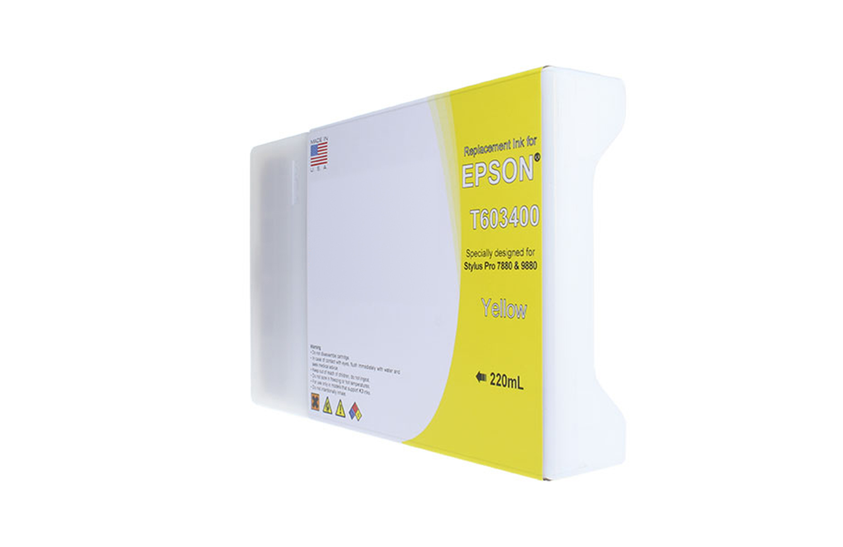 Picture of High Yield Yellow Wide Format Ink Cartridge for Epson T60340