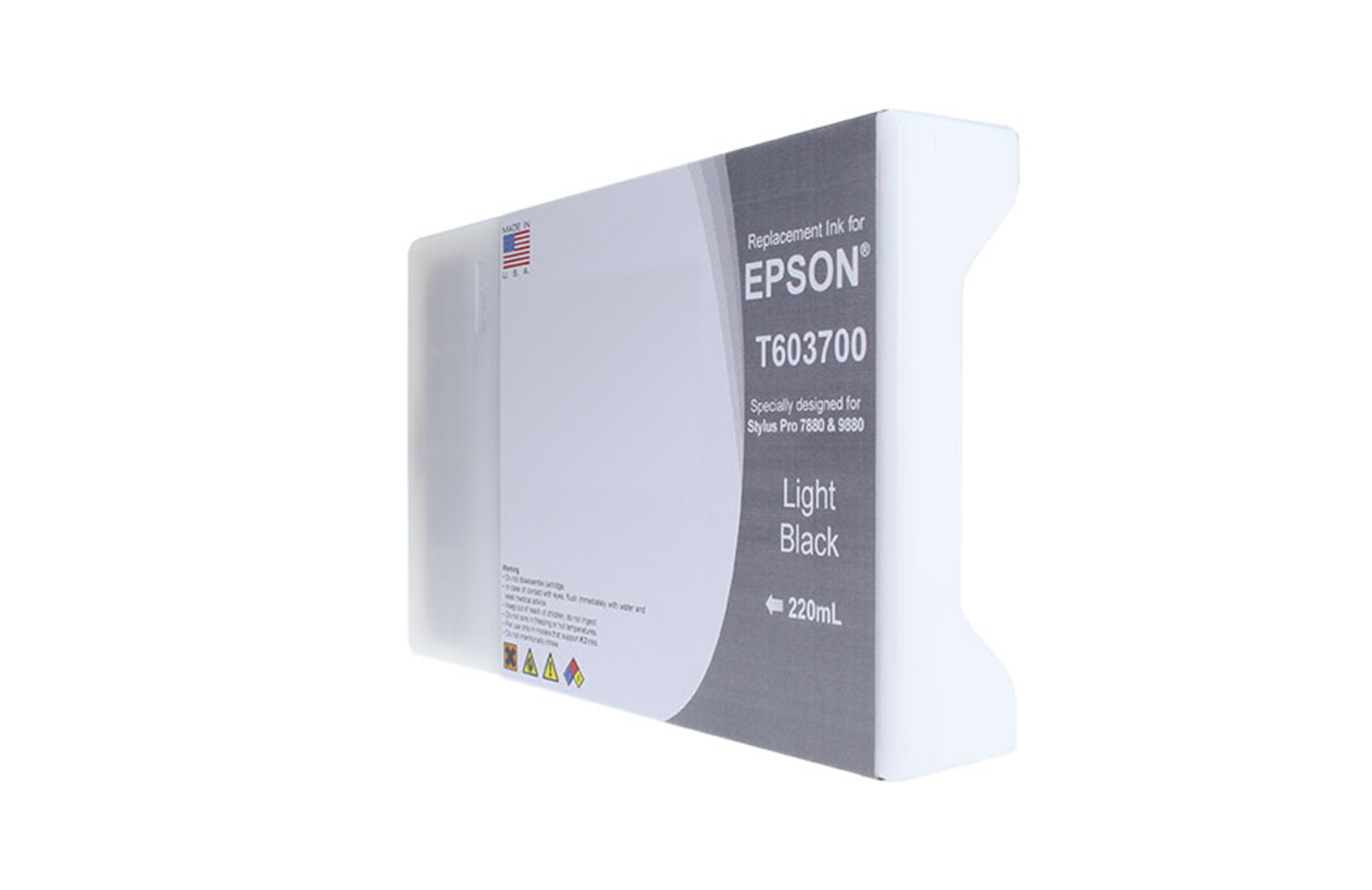 Picture of High Yield Light Black Wide Format Ink Cartridge for Epson T