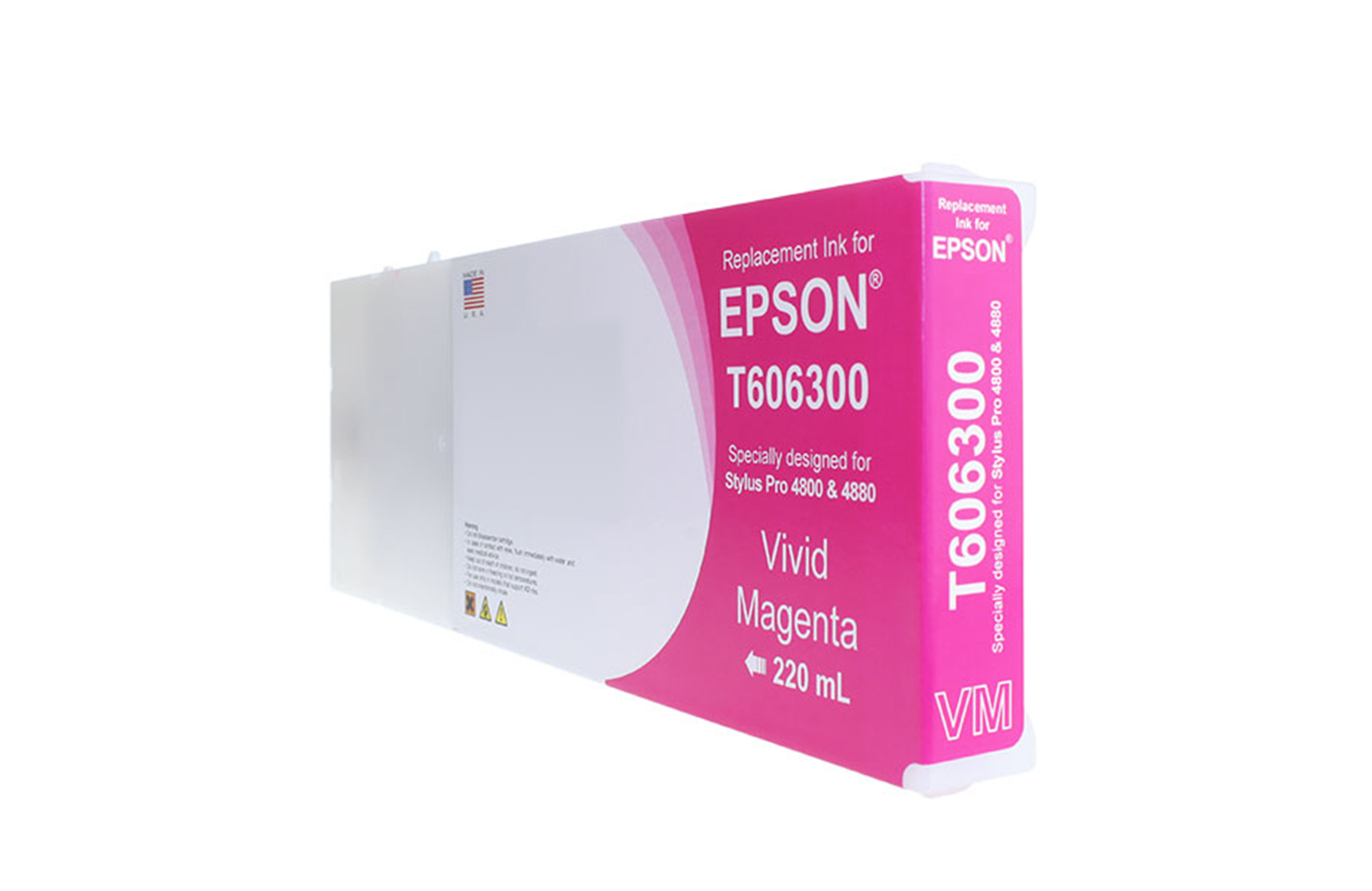 Picture of High Yield Vivid Magenta Wide Format Ink Cartridge for T6063