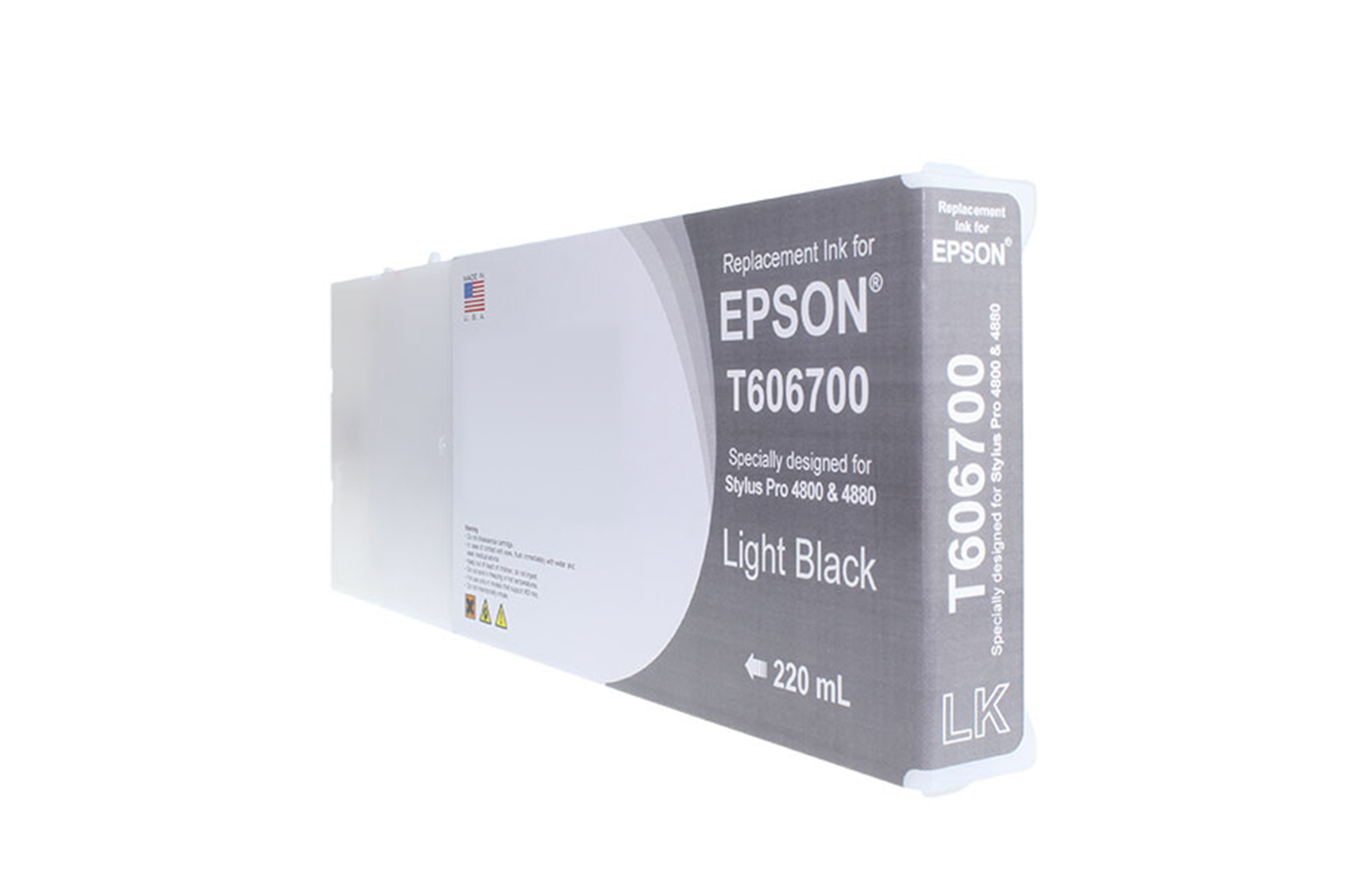 Picture of High Yield Light Black Wide Format Ink Cartridge for Epson T