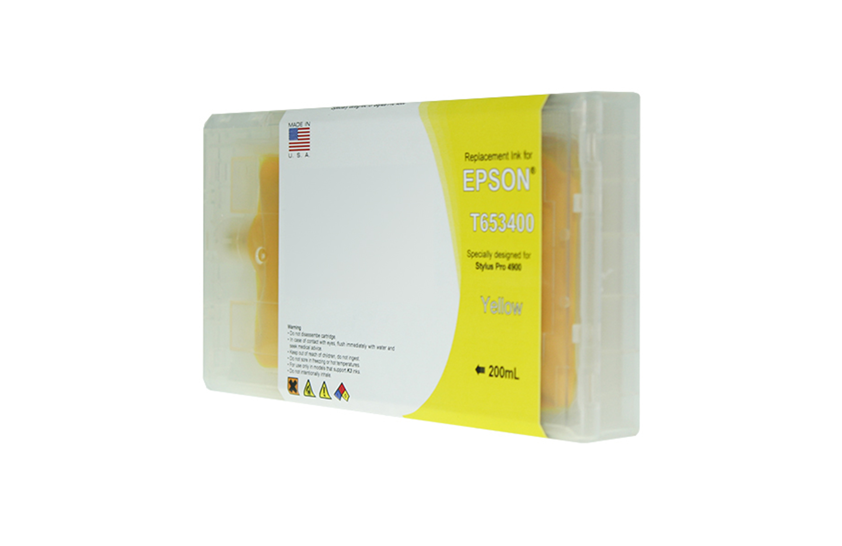 Picture of Yellow Wide Format Ink Cartridge for T653400