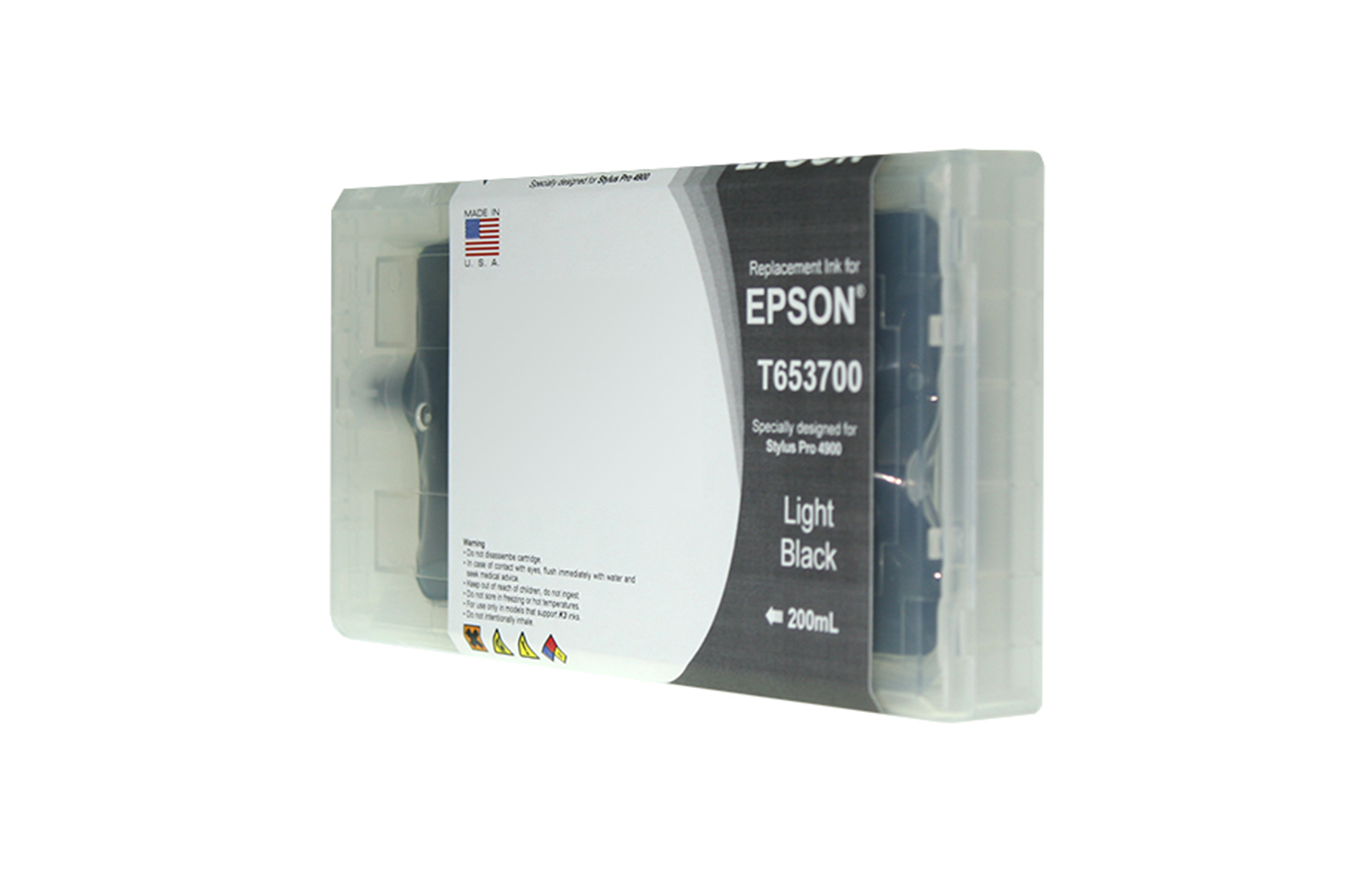 Picture of Light Black Wide Format Ink Cartridge for T653700