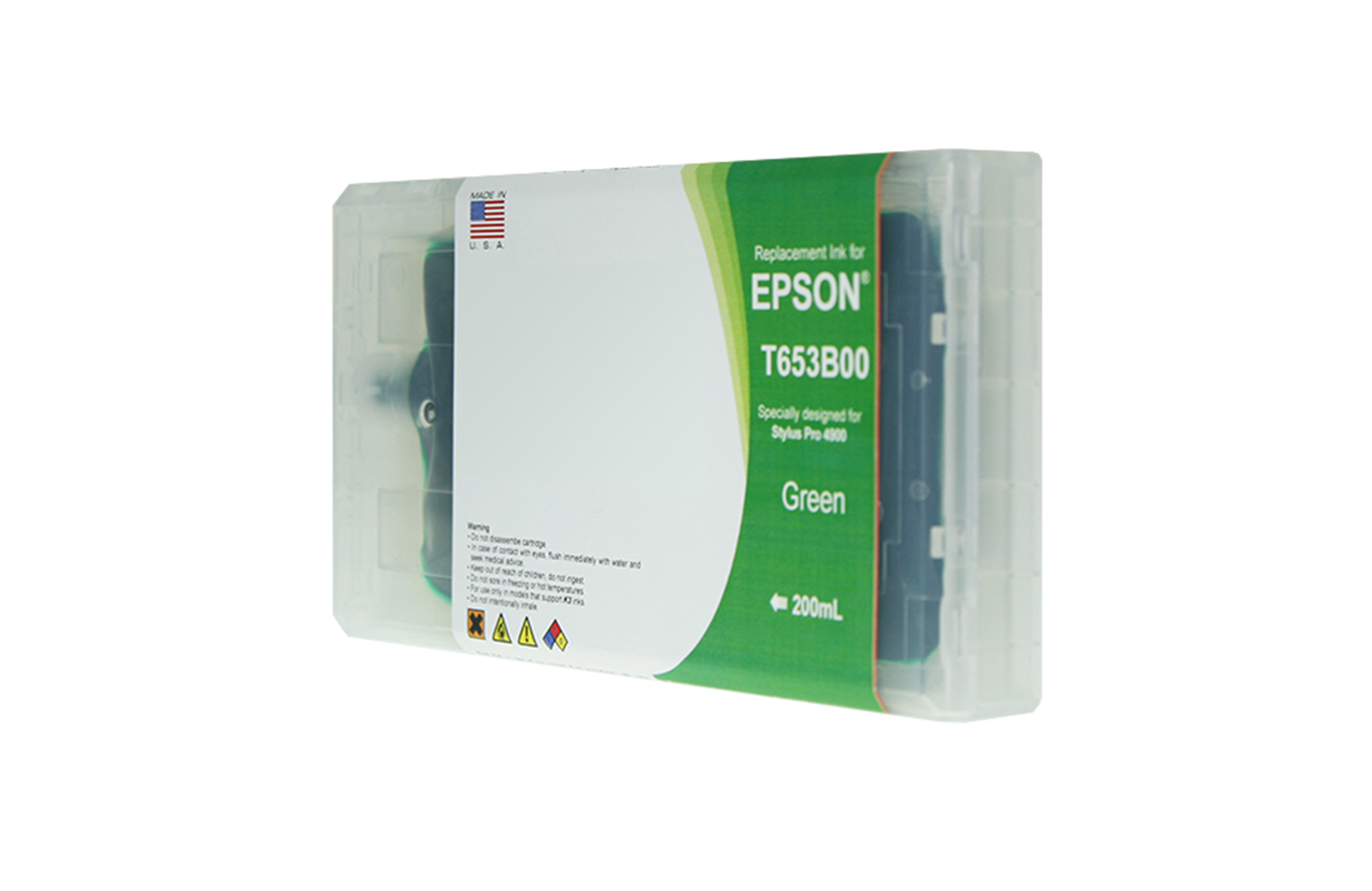 Picture of Green Wide Format Ink Cartridge for T653B00