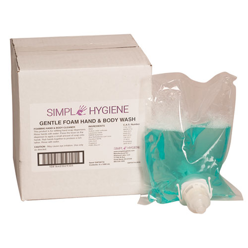 Picture of Simple Hygiene Gentle Foam Hand & Body Wash, 1000mL bags, 6 bags per carton