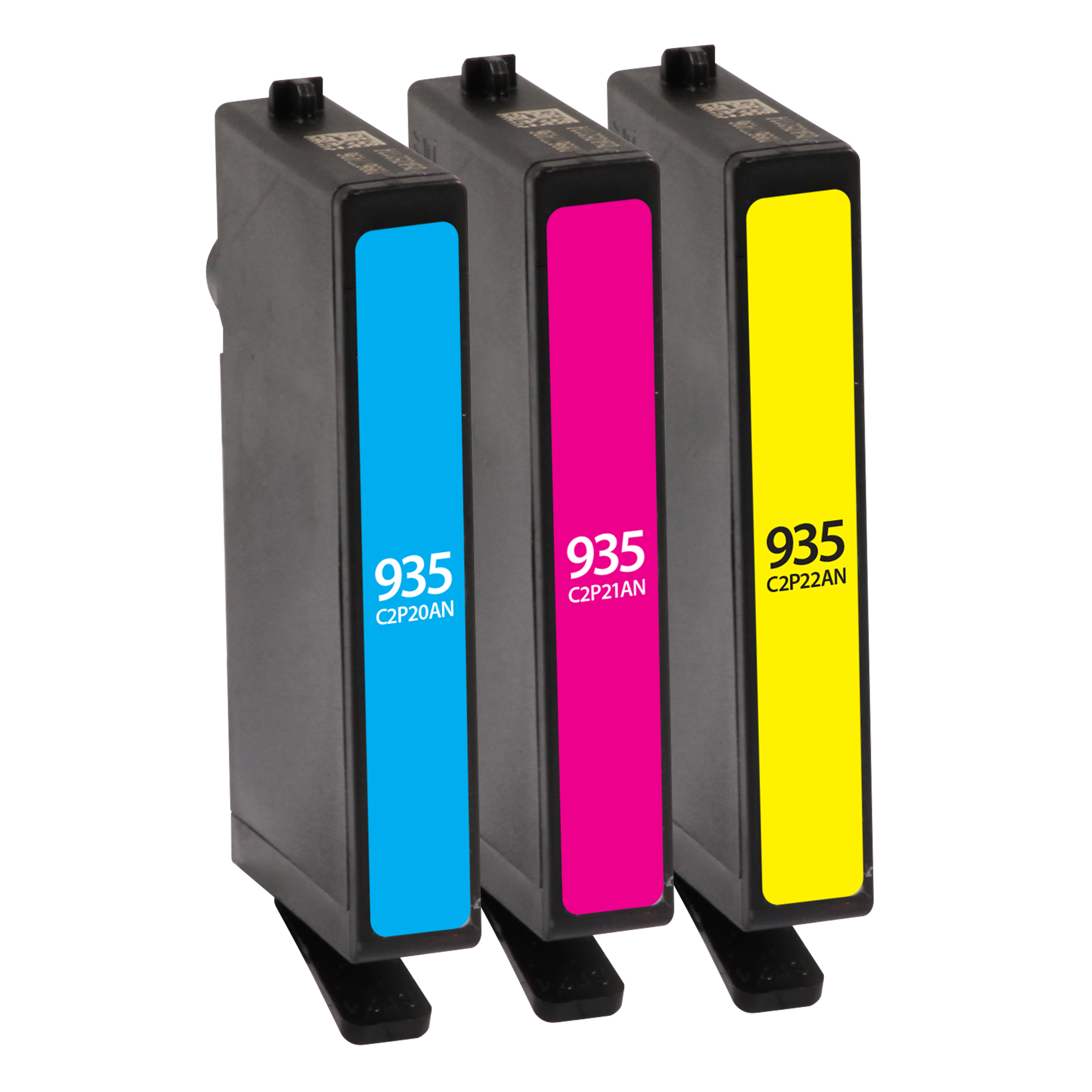 Picture of Clover Remanufactured Cyan, Magenta, Yellow Ink Cartridges for HP 935 (N9H65FN) 3-Pack