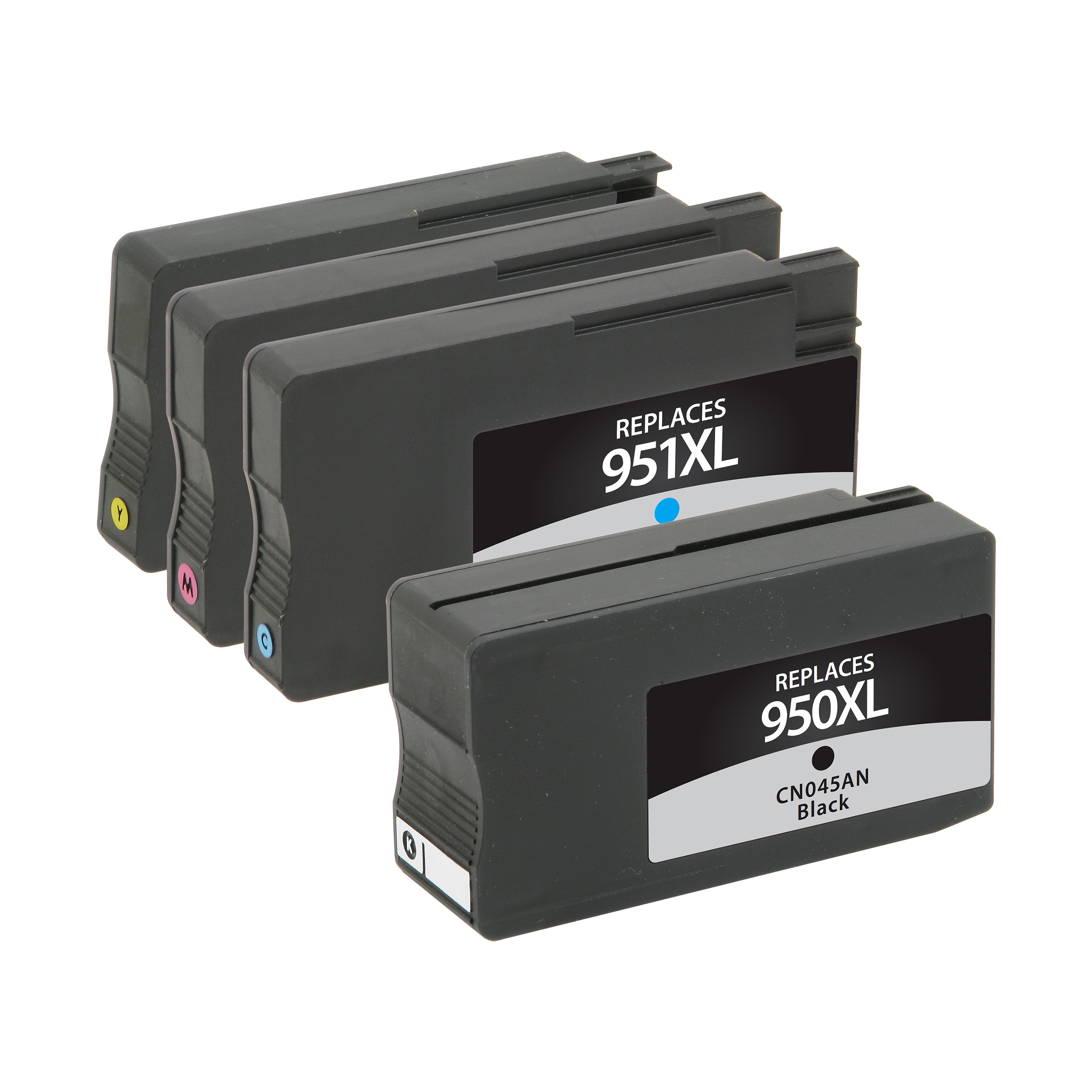 Picture of High Yield Black, Cyan, Magenta, Yellow Ink Cartridges for H