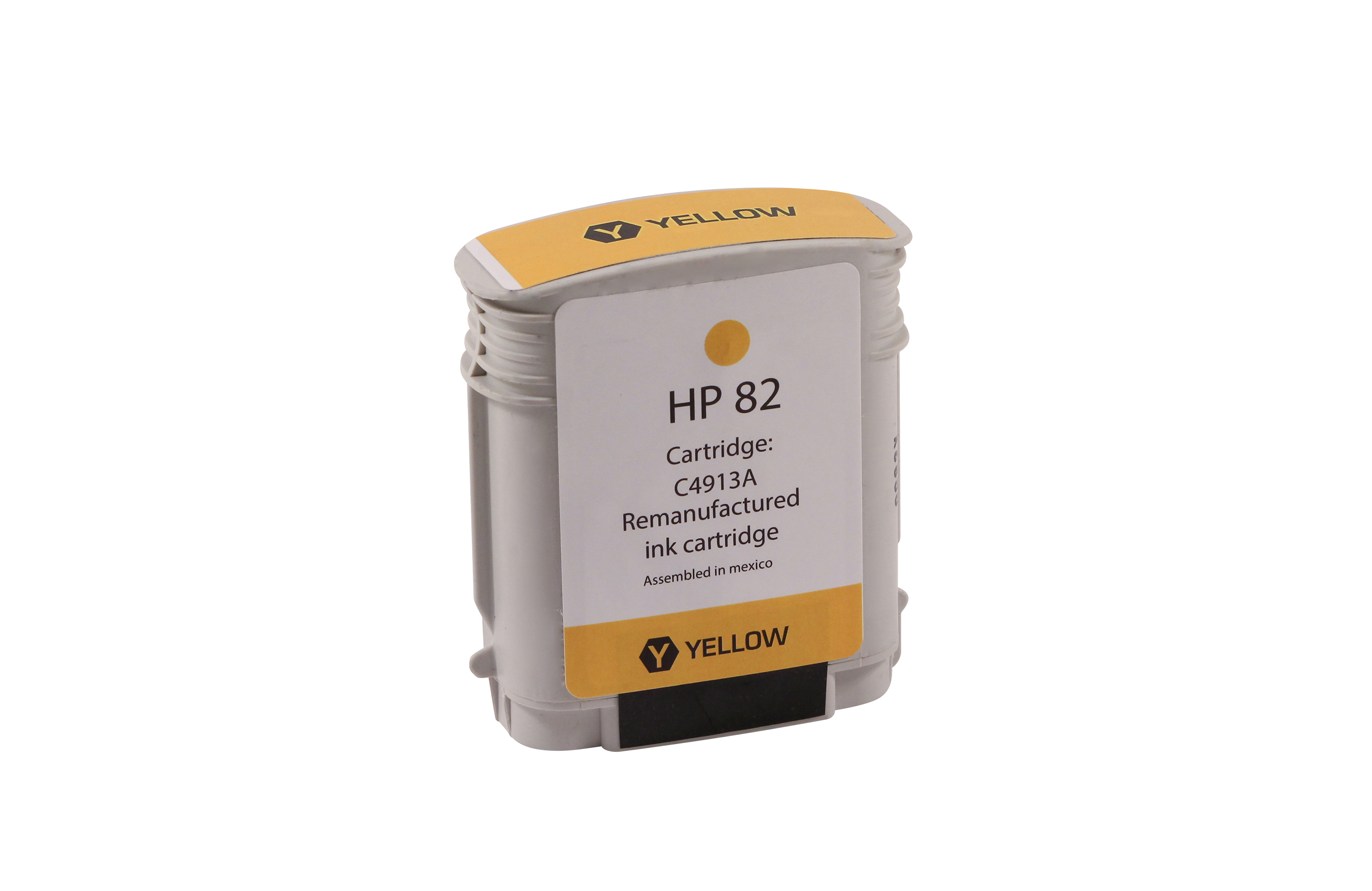 Picture of WF Remanufactured High Yield Yellow Wide Format Ink Cartridge for HP 82 (C4913A)