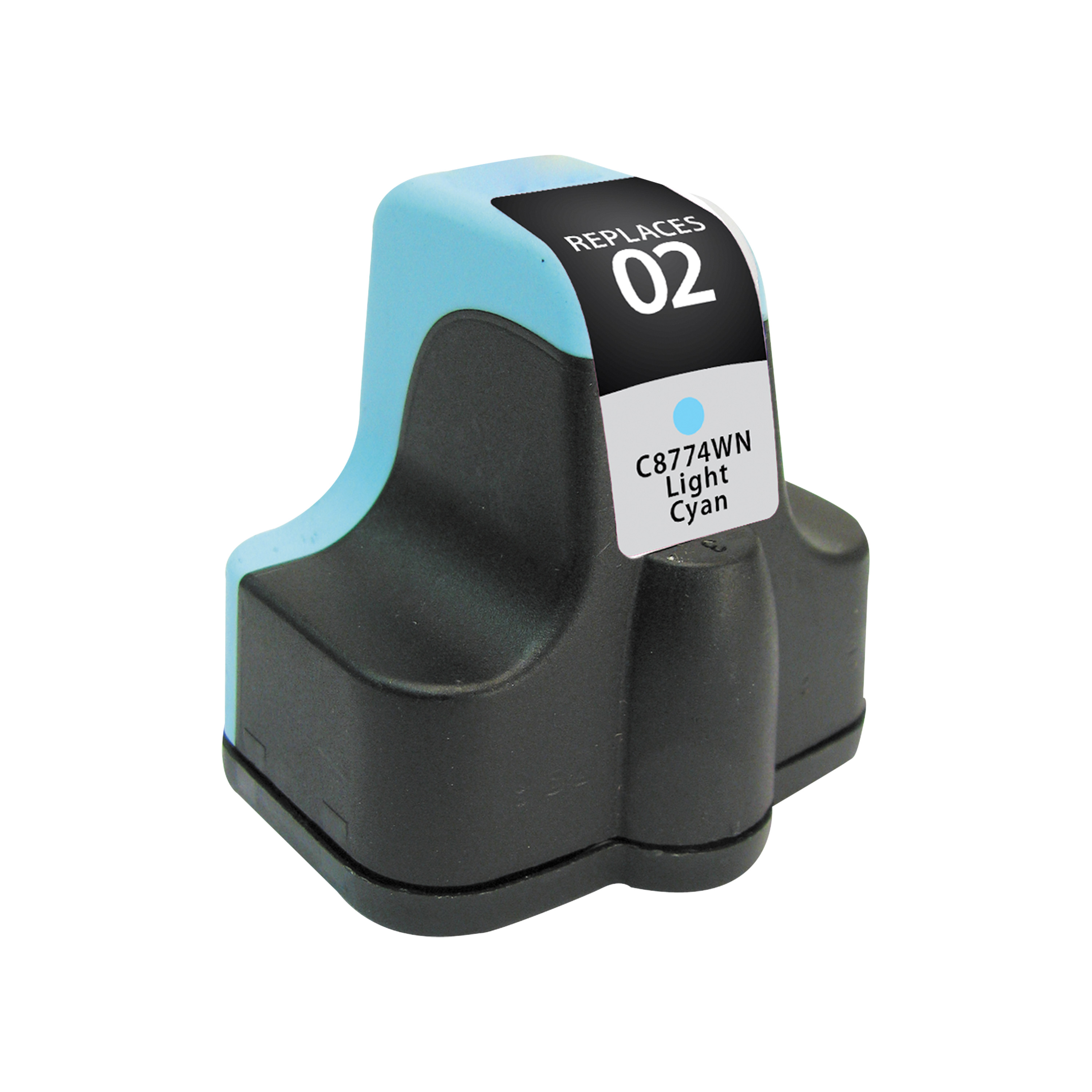 Picture of Clover Remanufactured High Yield Light Cyan Ink Cartridge for HP 02 (C8774WN)