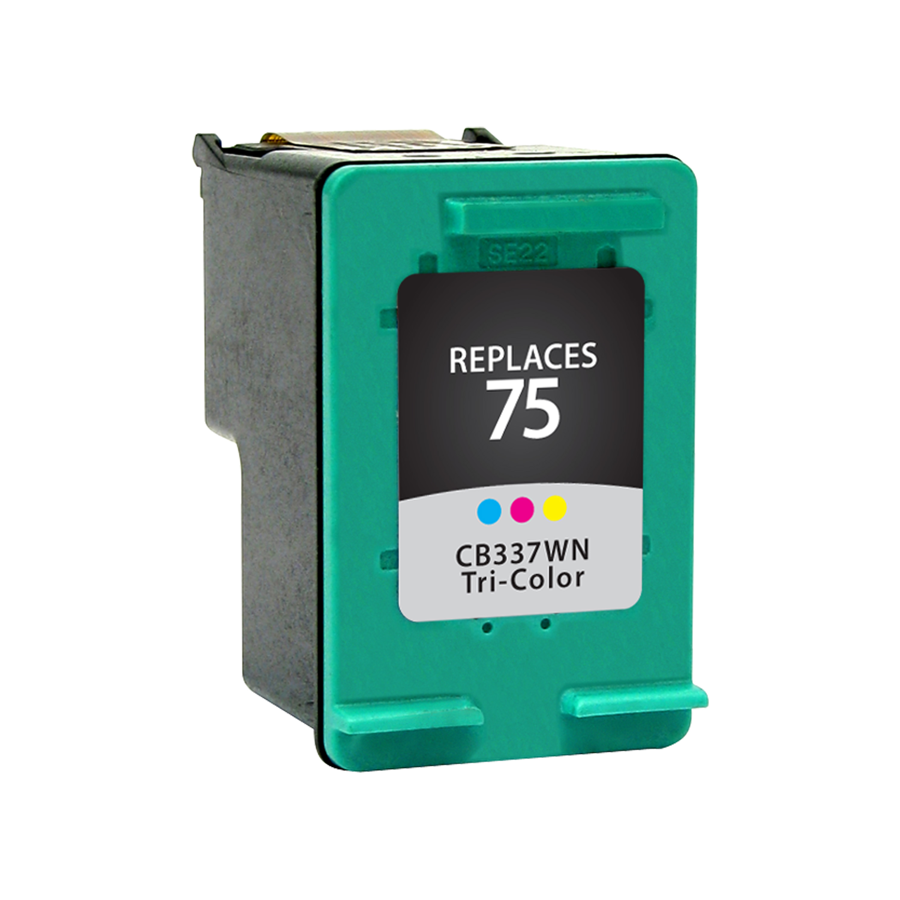 Picture of Clover Remanufactured Tri-Color Ink Cartridge for HP 75 (CB337WN)