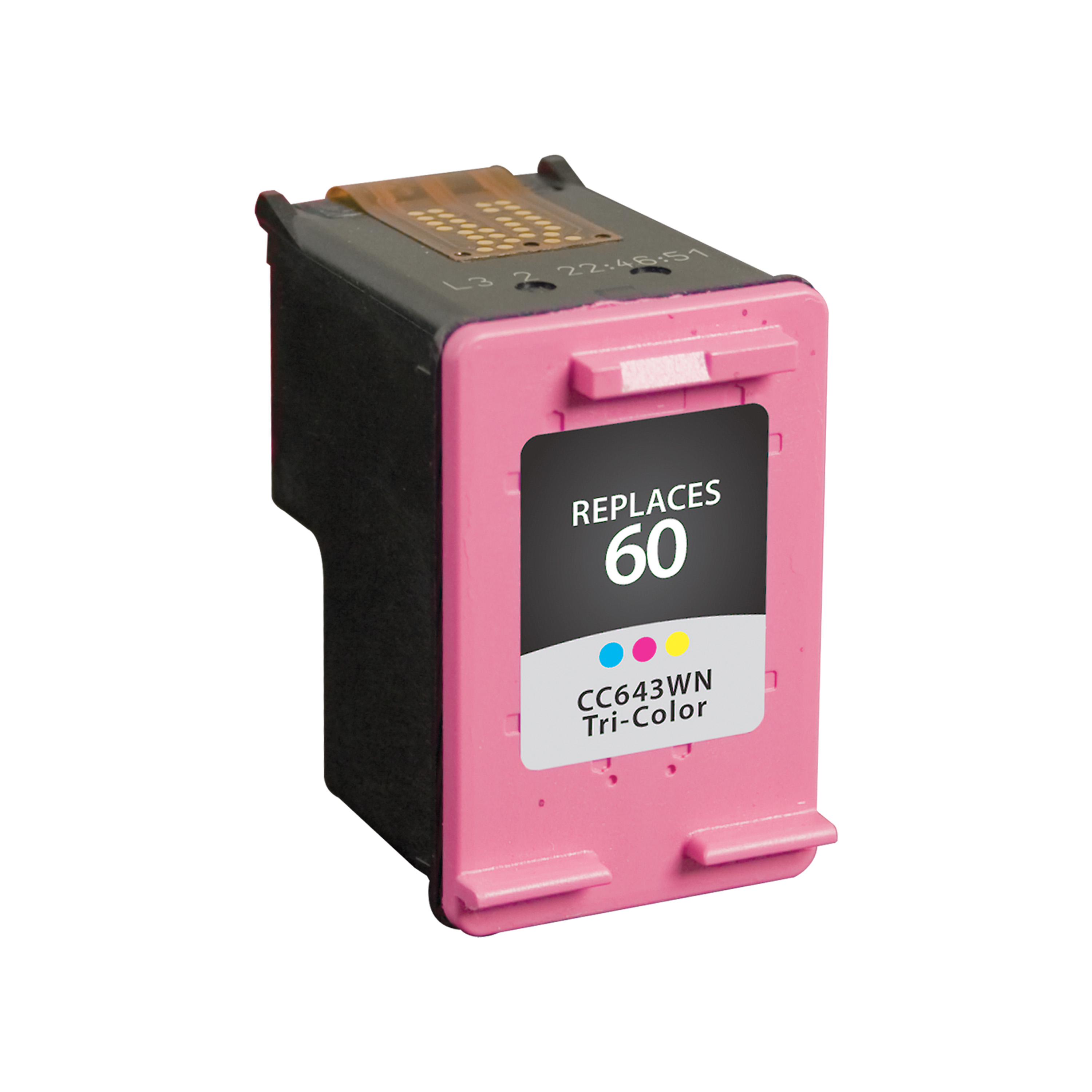 Picture of Clover Remanufactured Tri-Color Ink Cartridge for HP 60 (CC643WN)