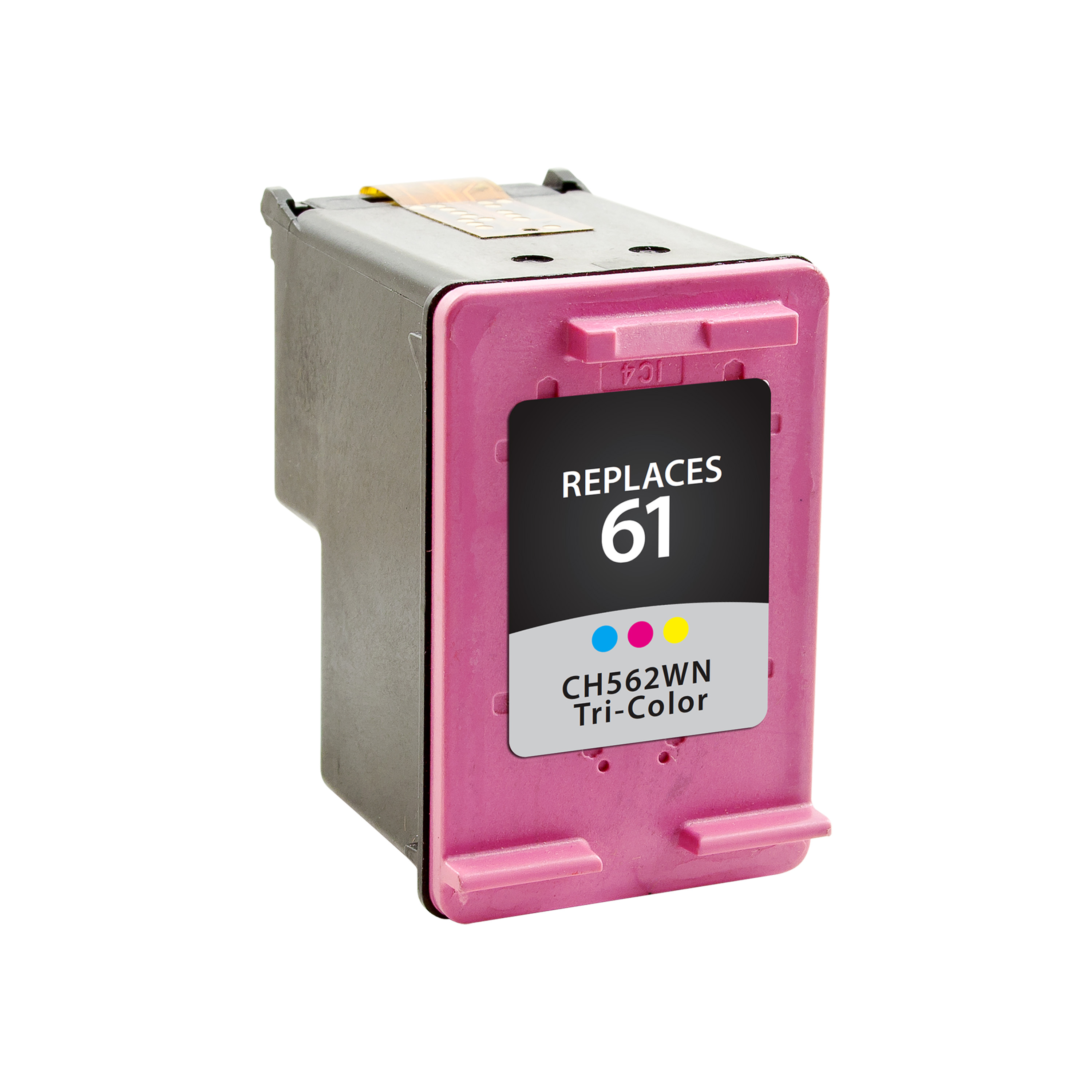 Picture of Clover Remanufactured Tri-Color Ink Cartridge for HP 61 (CH562WN)