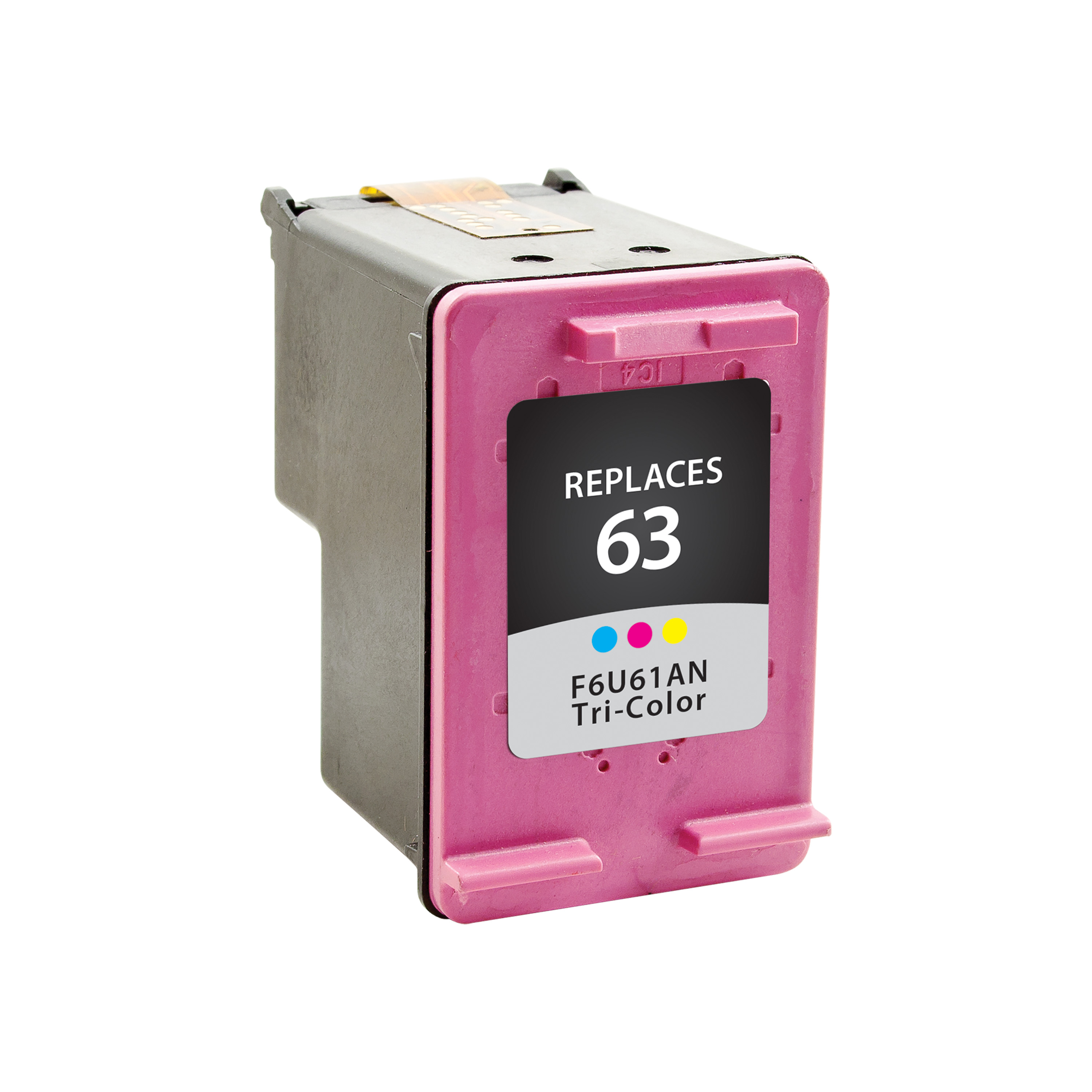 Picture of Clover Remanufactured Tri-Color Ink Cartridge for HP 63 (F6U61AN)