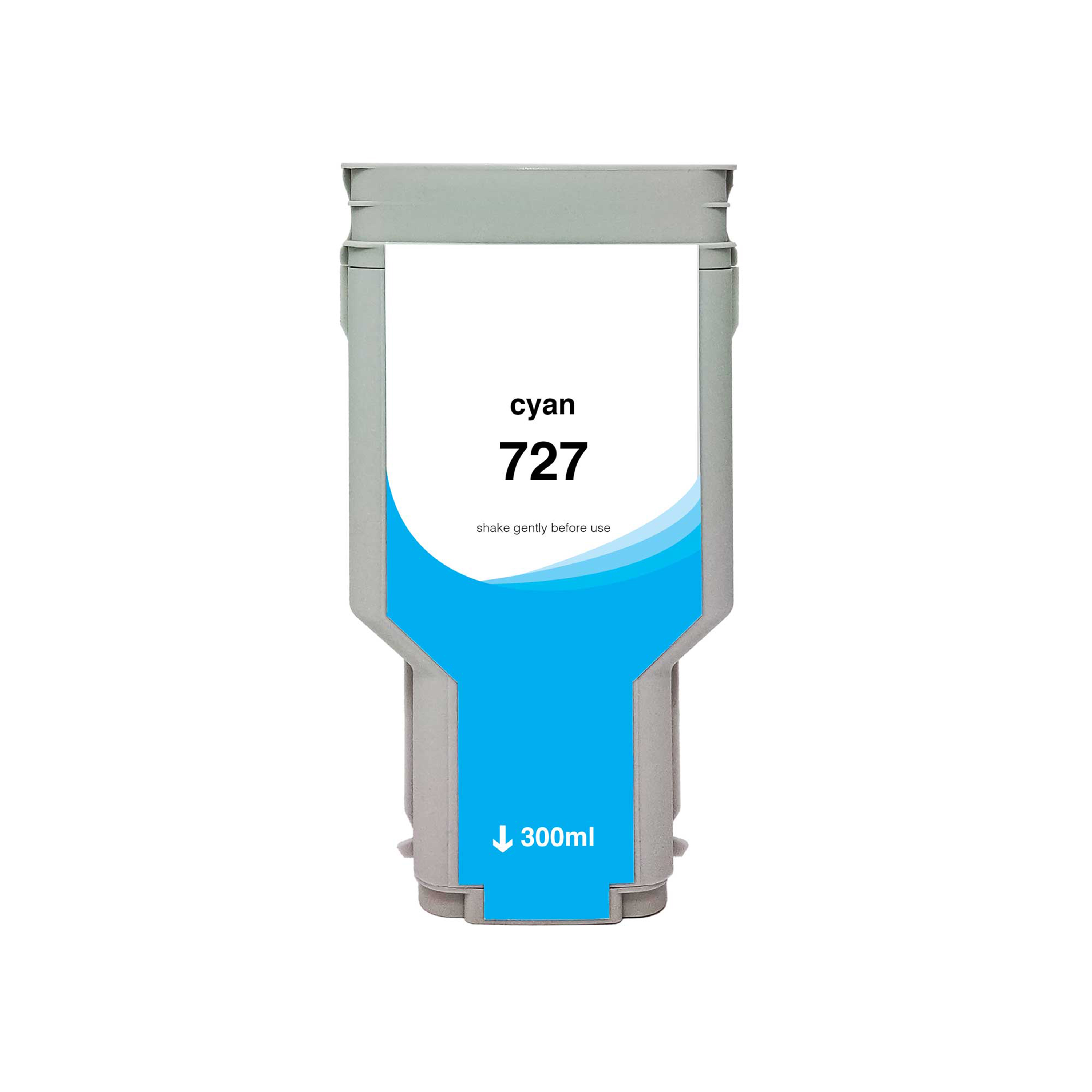 Picture of WF Non-OEM New High Yield Cyan Wide Format Ink Cartridge for HP 727 (F9J76A)