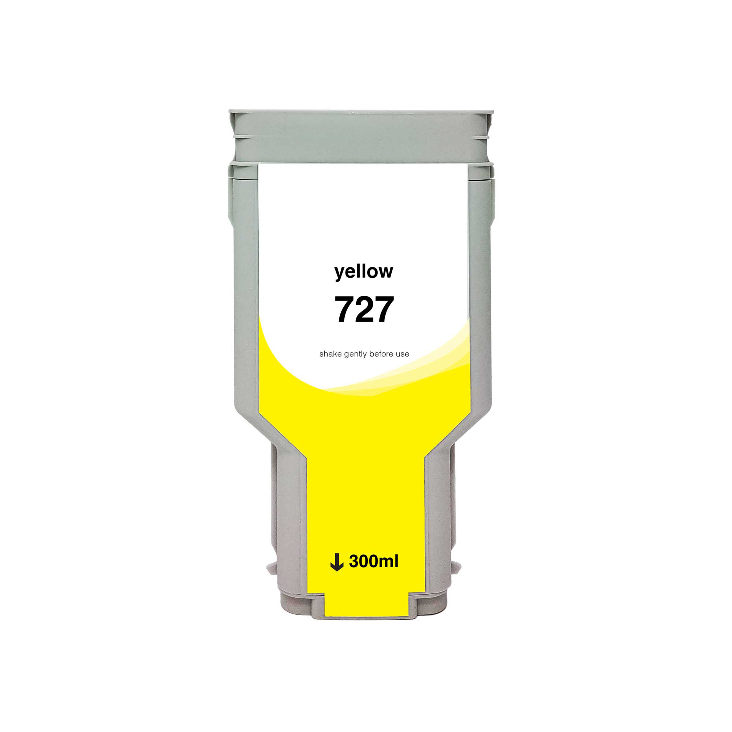 Picture of WF Non-OEM New High Yield Yellow Wide Format Ink Cartridge for HP 727 (F9J78A)