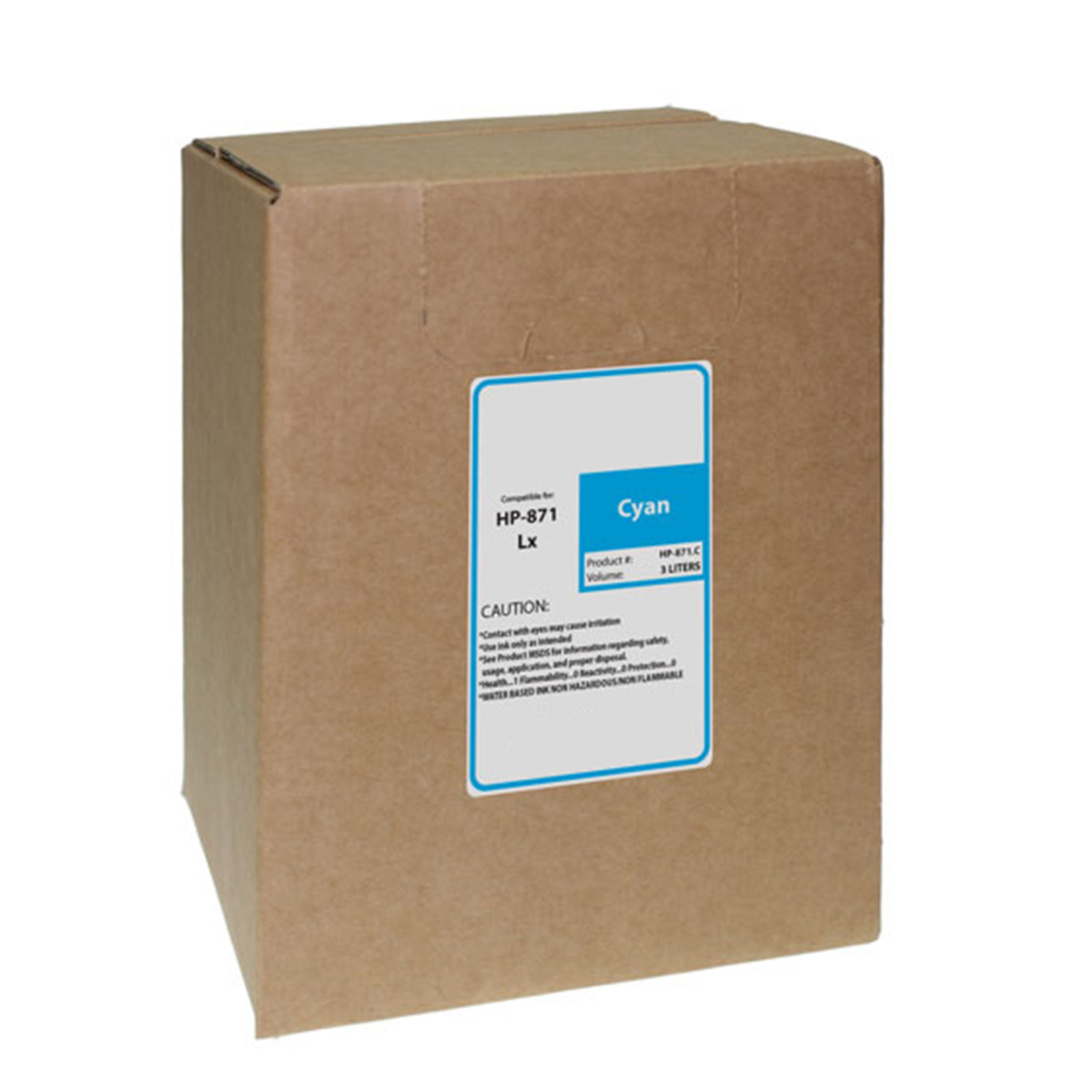 Picture of WF Non-OEM New Cyan Wide Format Ink Bag for HP 871 (G0Y79D)