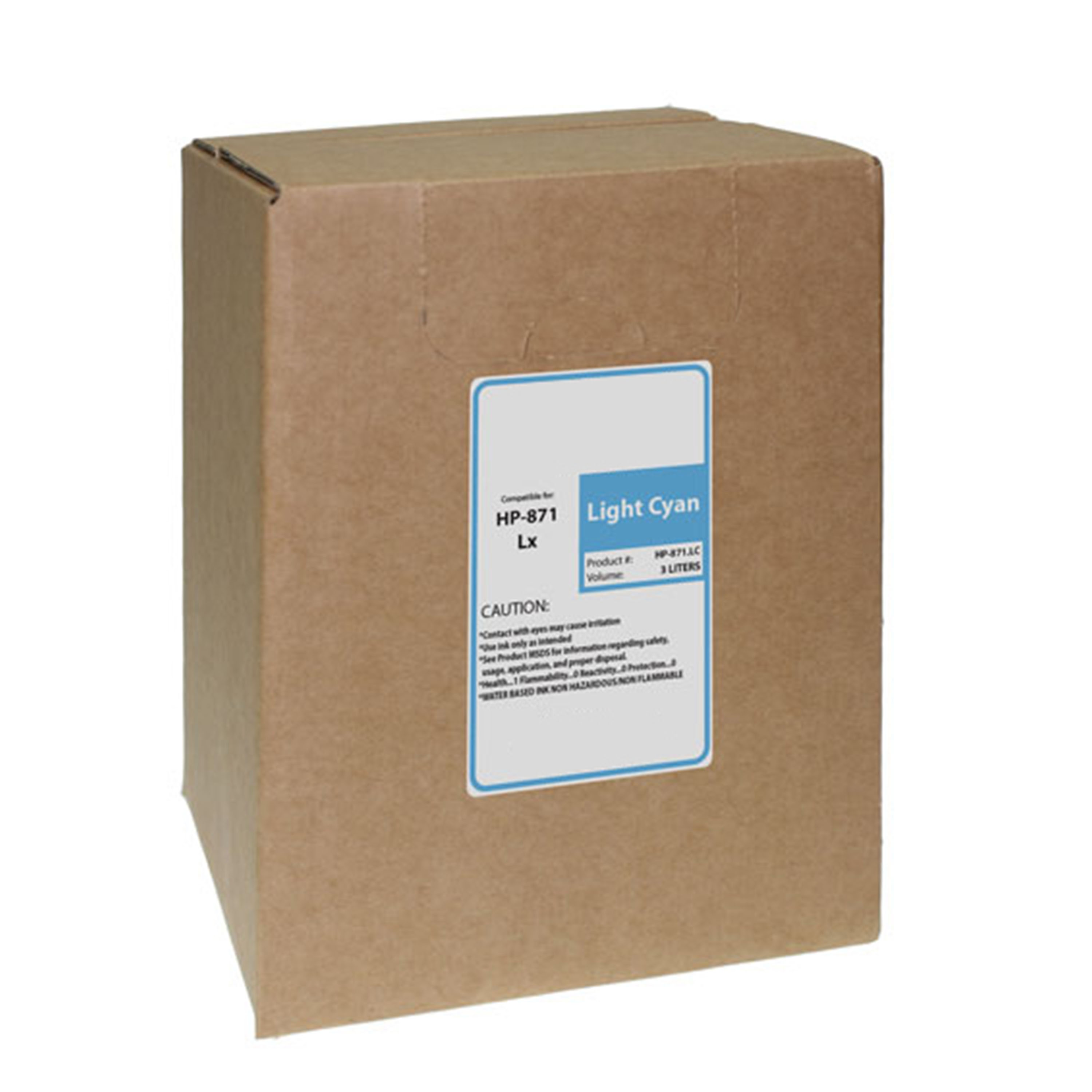 Picture of WF Non-OEM New Light Cyan Wide Format Ink Bag for HP 871 (G0Y83D)