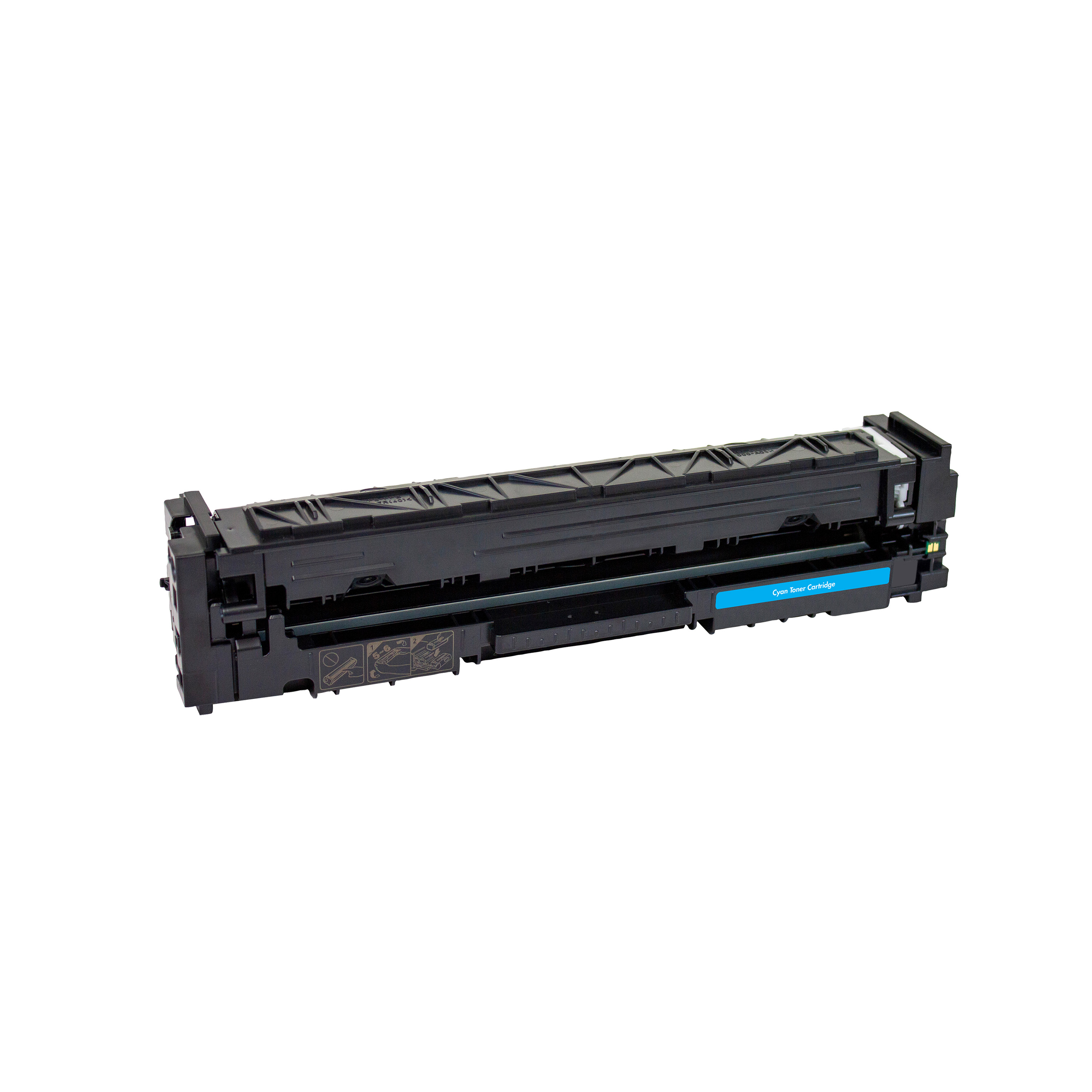 Picture of Clover Remanufactured Cyan Toner Cartridge (Reused OEM Chip) for HP 206A (W2111A)