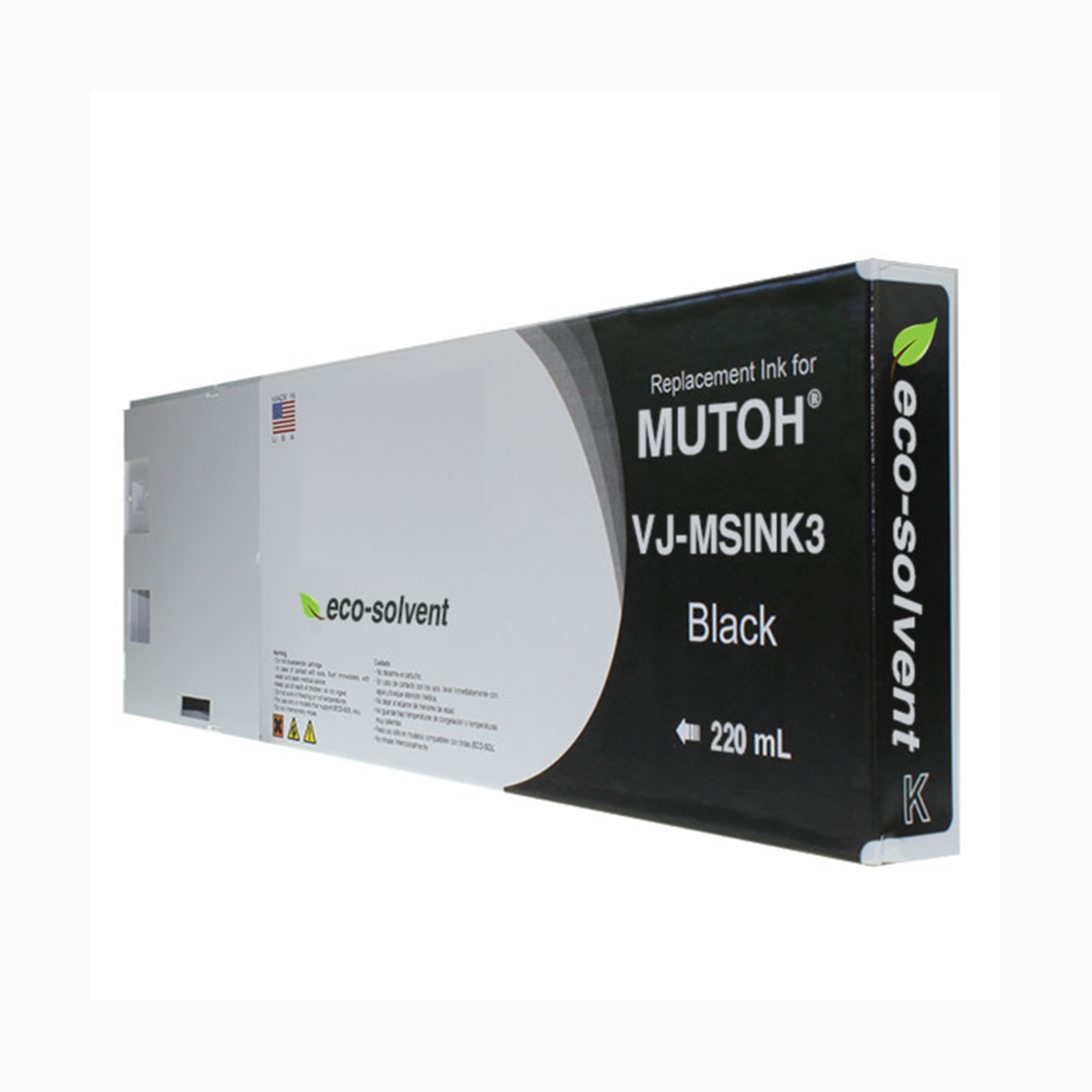 Picture of Black Wide Format Inkjet Cartridge for Mutoh VJ-MSINK3A-BK22