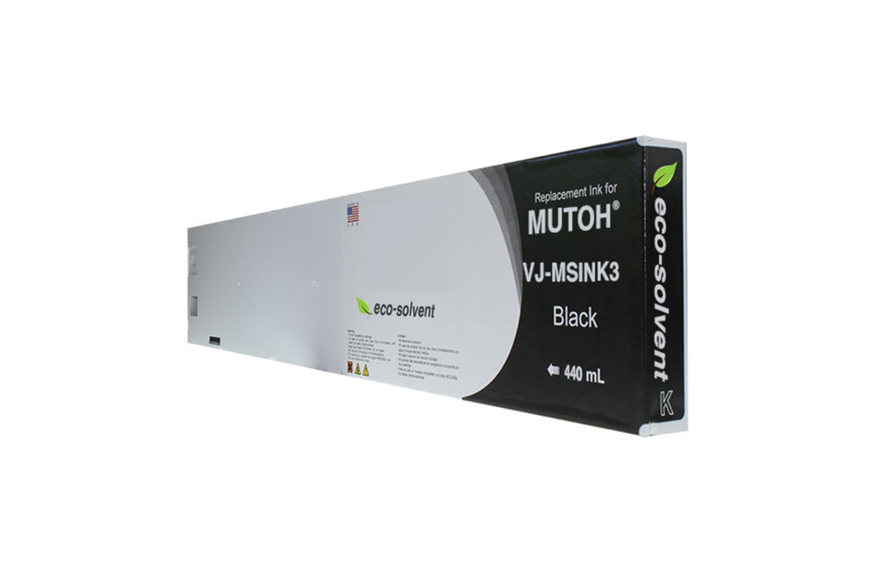 Picture of Black Wide Format Inkjet Cartridge for Mutoh VJ-MSINK3-BK440