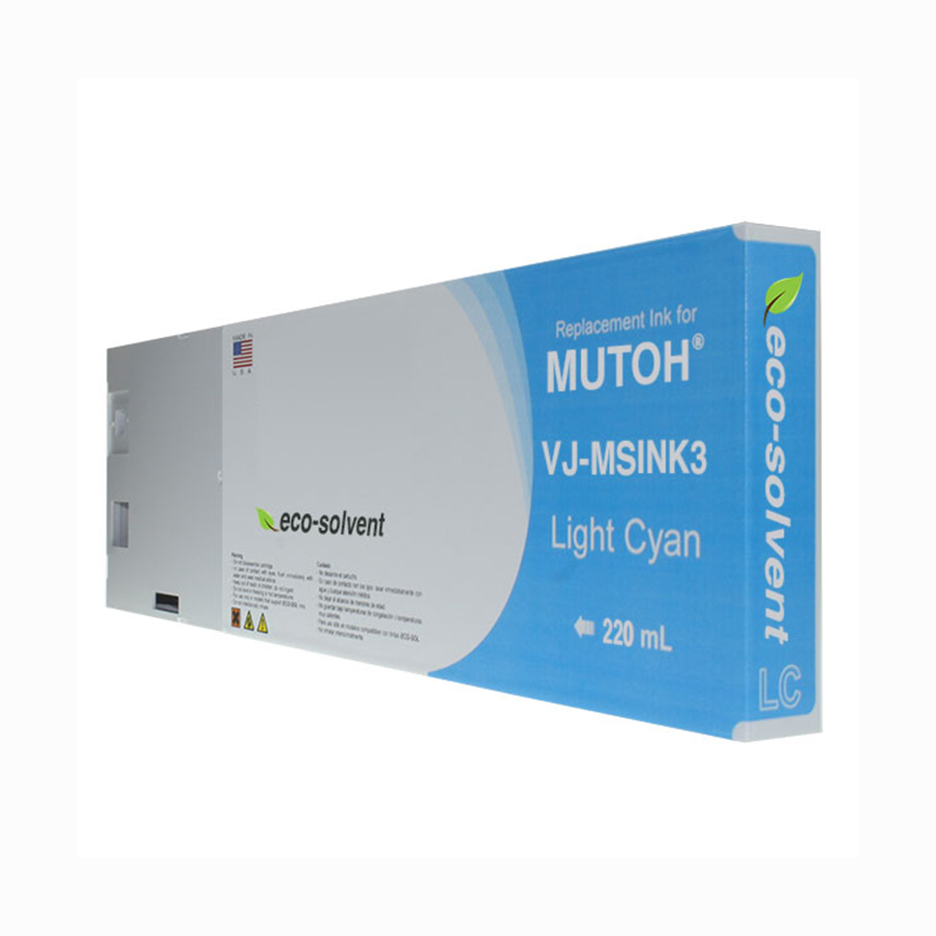 Picture of Light Cyan Wide Format Inkjet Cartridge for Mutoh VJ-MSINK3-