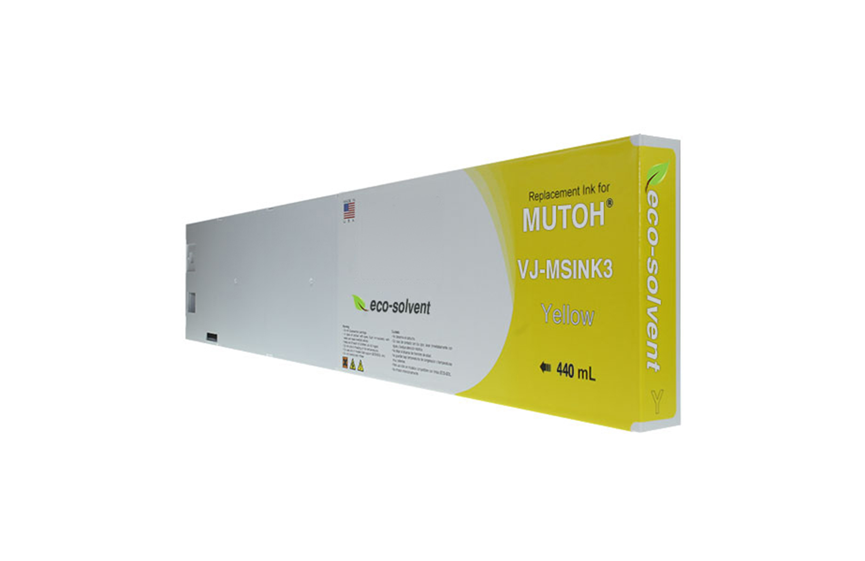 Picture of Yellow Wide Format Inkjet Cartridge for Mutoh VJ-MSINK3-YE44