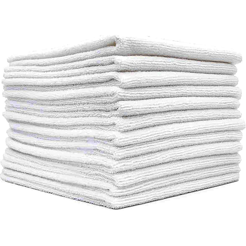 Picture of Disposable Microfiber Wipes, White, 8x10, Cleaning Cloths, Washable, 50 per Bag