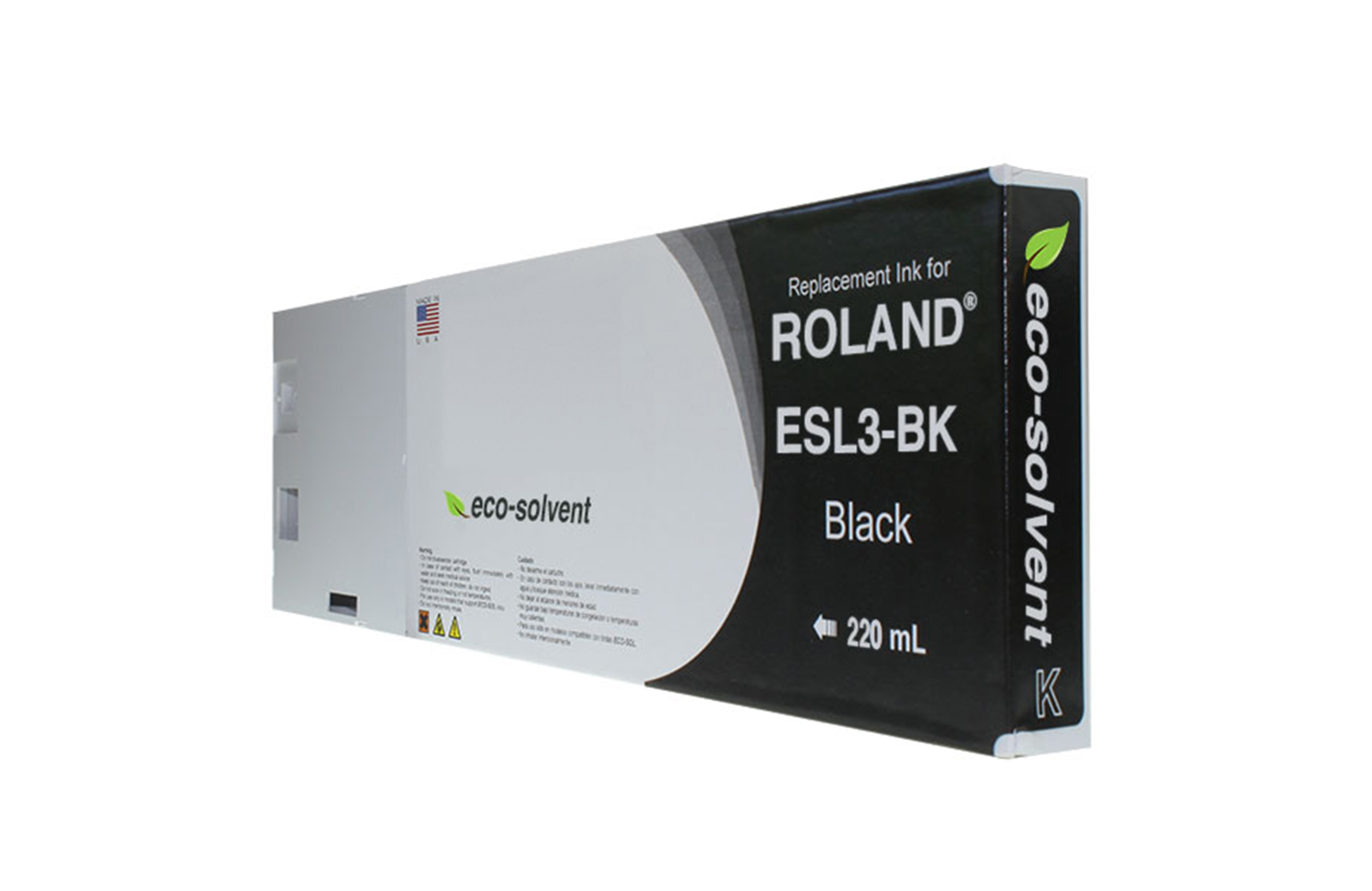 Picture of Black Wide Format Inkjet Cartridge for Roland ESL3-BK