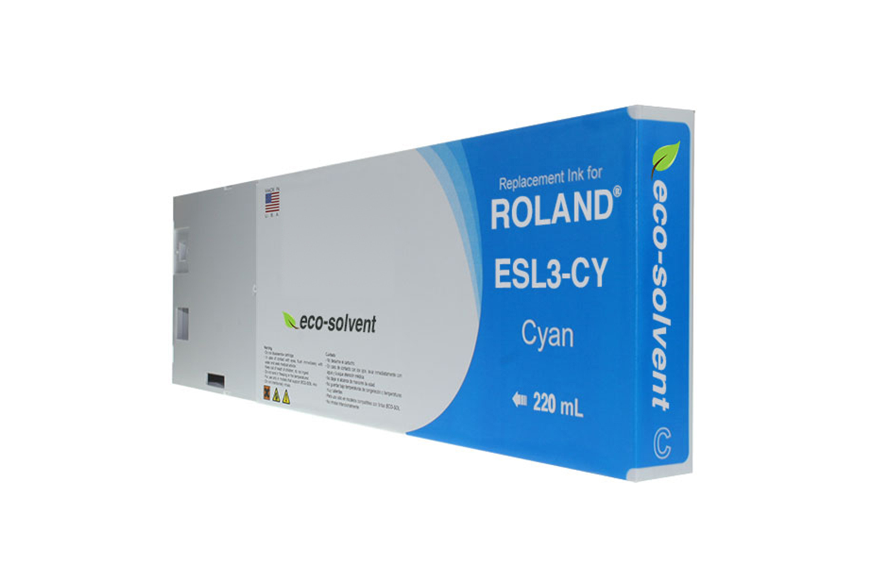 Picture of Cyan Wide Format Inkjet Cartridge for Roland ESL3-CY