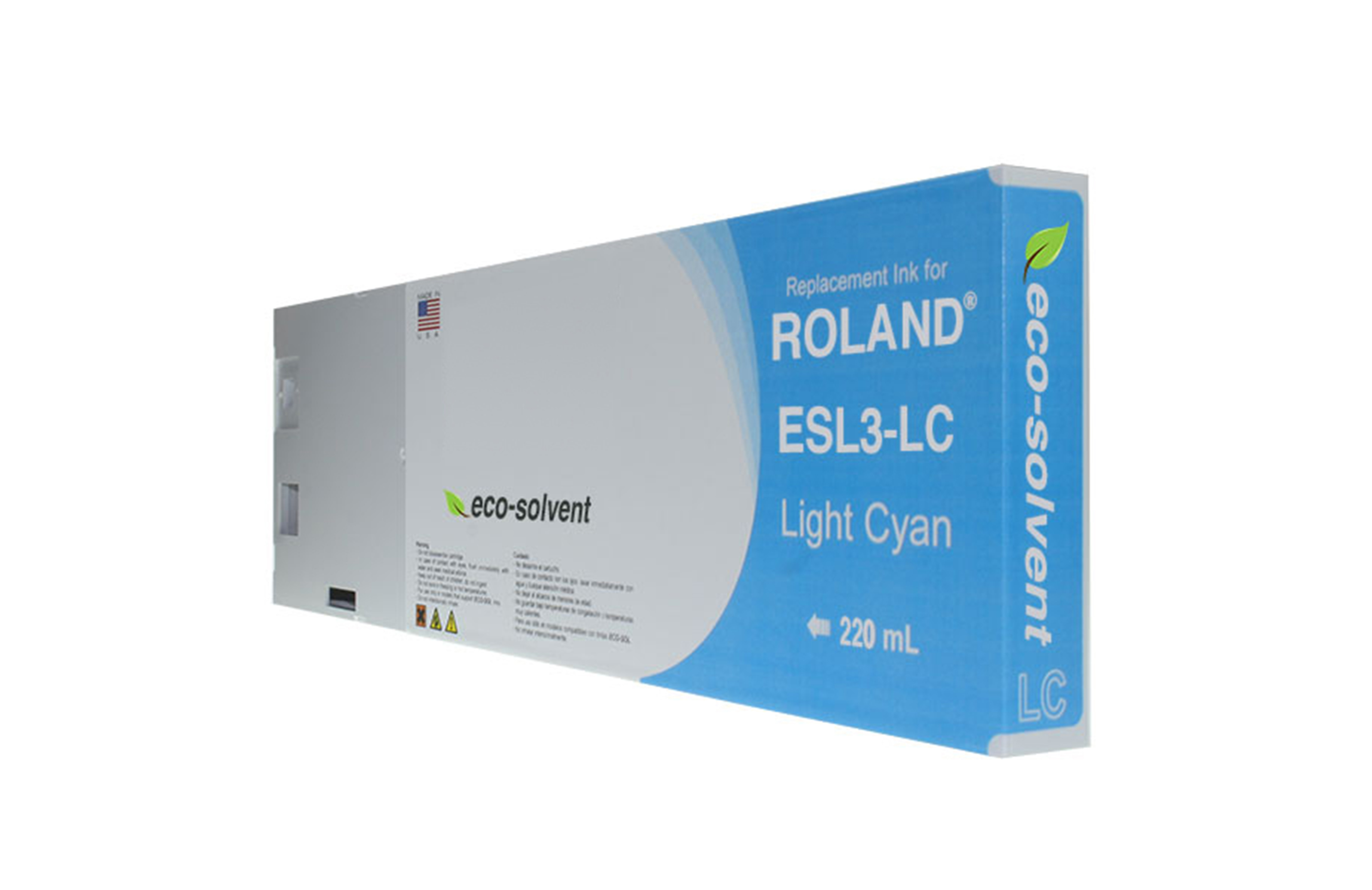 Picture of Light Cyan Wide Format Inkjet Cartridge for Roland ESL3-LC