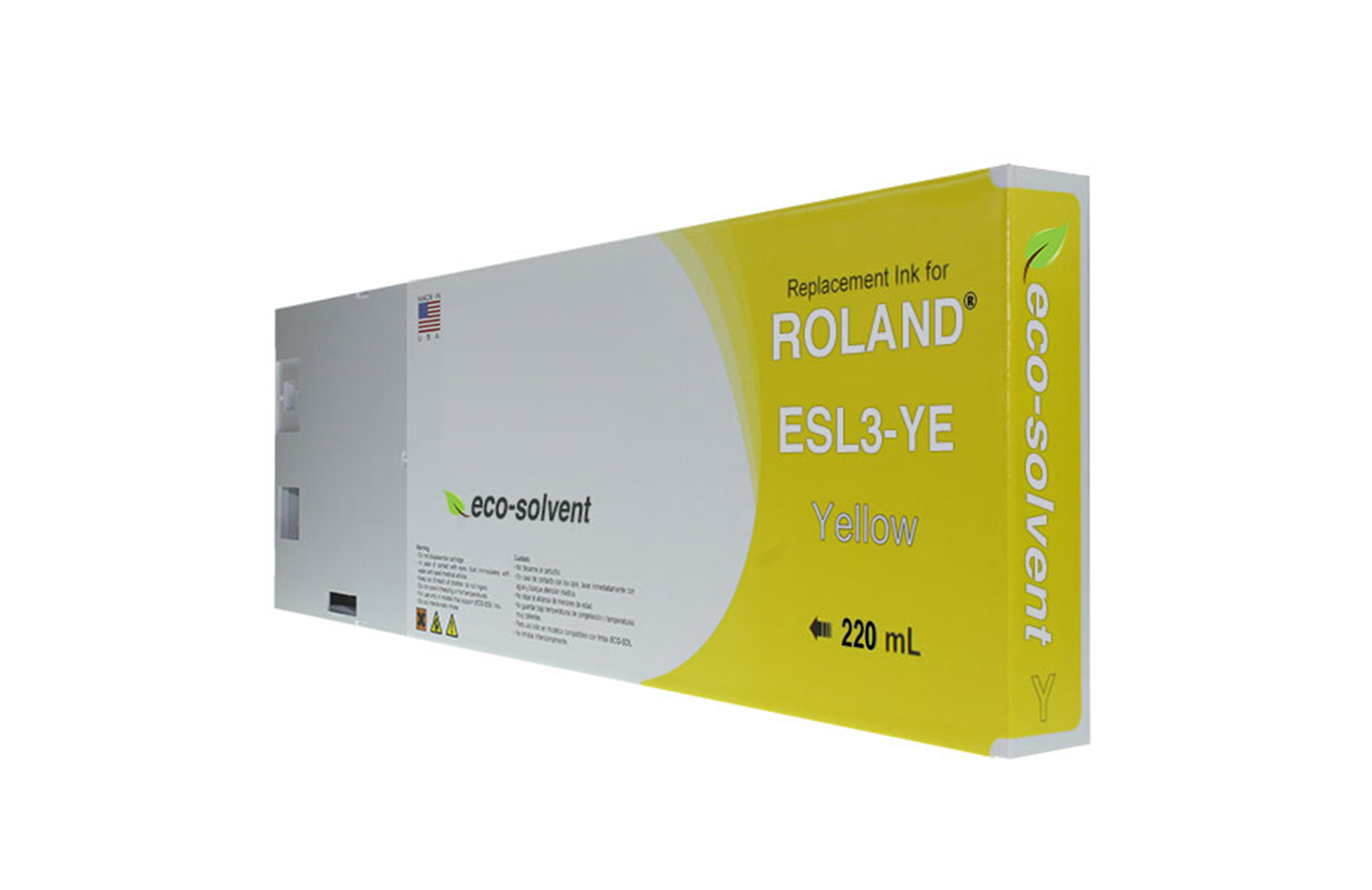 Picture of Yellow Wide Format Inkjet Cartridge for Roland ESL3-YE