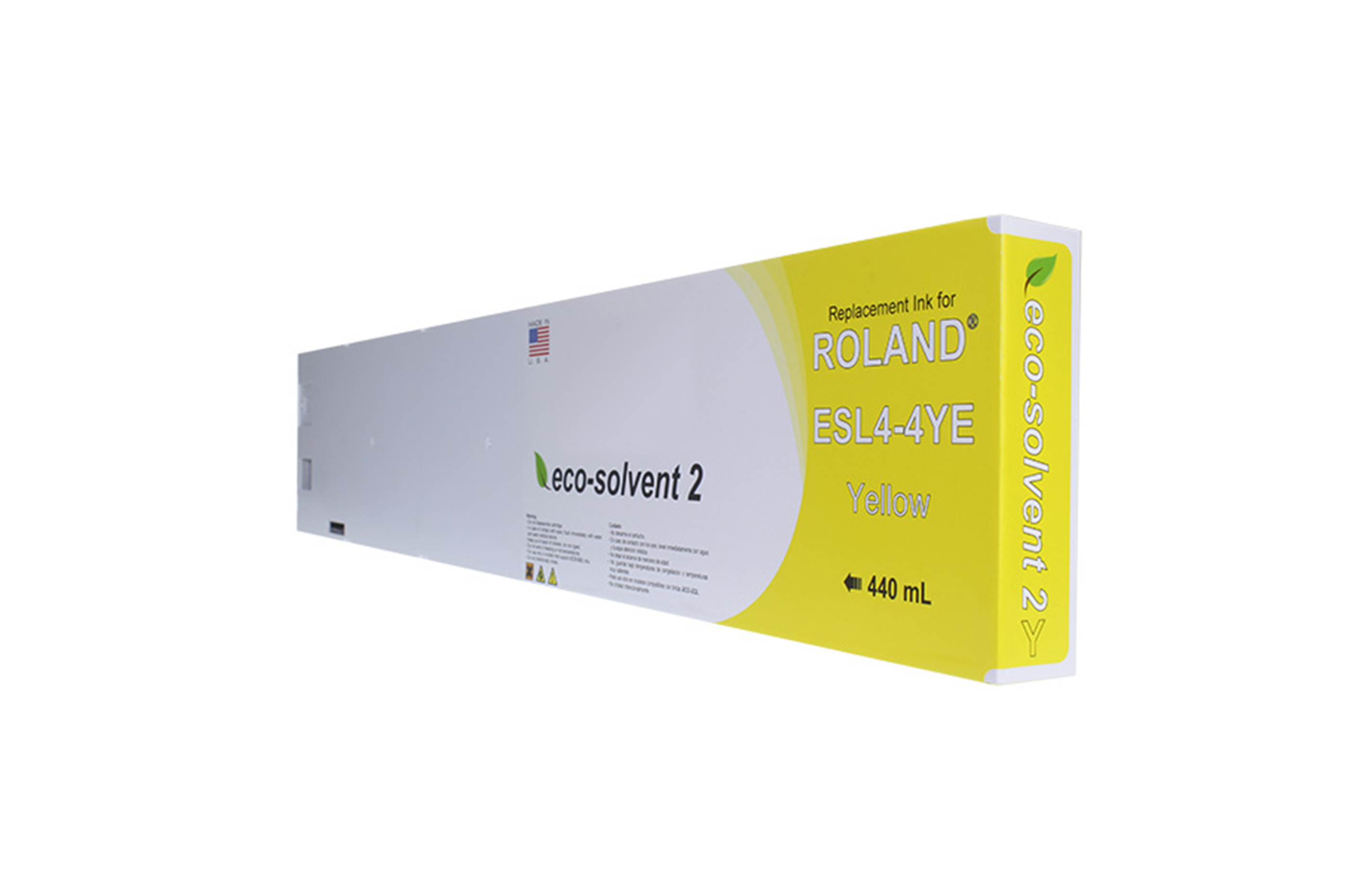 Picture of Yellow Wide Format Inkjet Cartridge for Roland ESL4-4YE