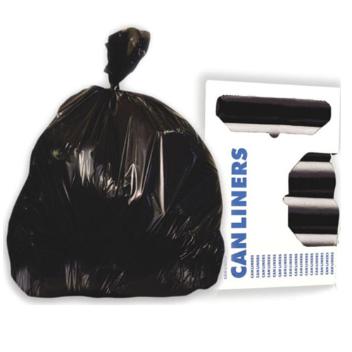 Picture of LLDPE Low Density Can Liners, 33 x 39, 1.5 mil, 33 gal, 150/ct, Black