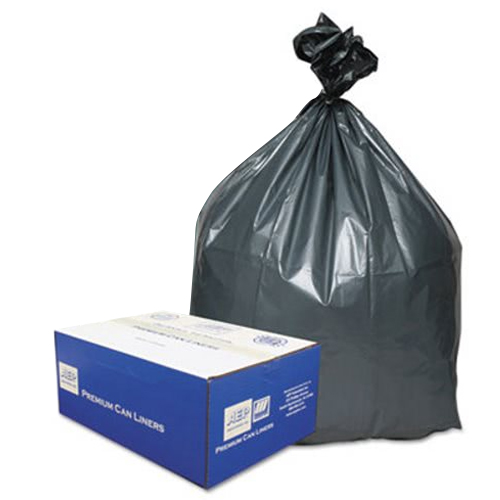 Picture of LDPE Low Density Can Liners, 38 x 58, 1.5 mil, 60 gal, 100/ct, Black