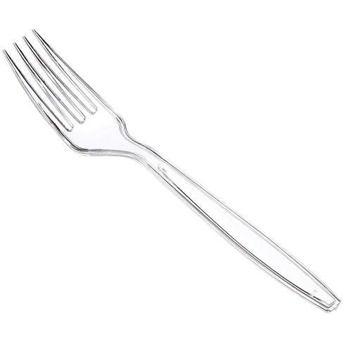 Picture of Heavy Weight Clear Plastic Forks, 1000 per case, Plasticware Utensils