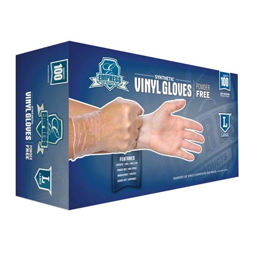 Picture of Premium Vinyl Powder-Free Gloves, Clear, Large, 100 per box