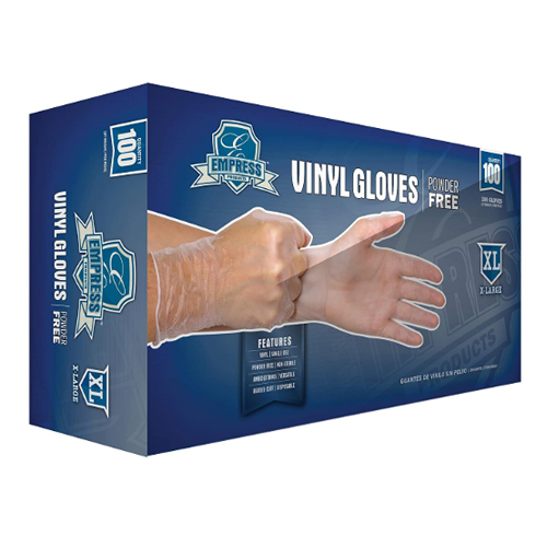 Picture of Premium Vinyl Powder-Free Gloves, Clear, XL, 100 per box